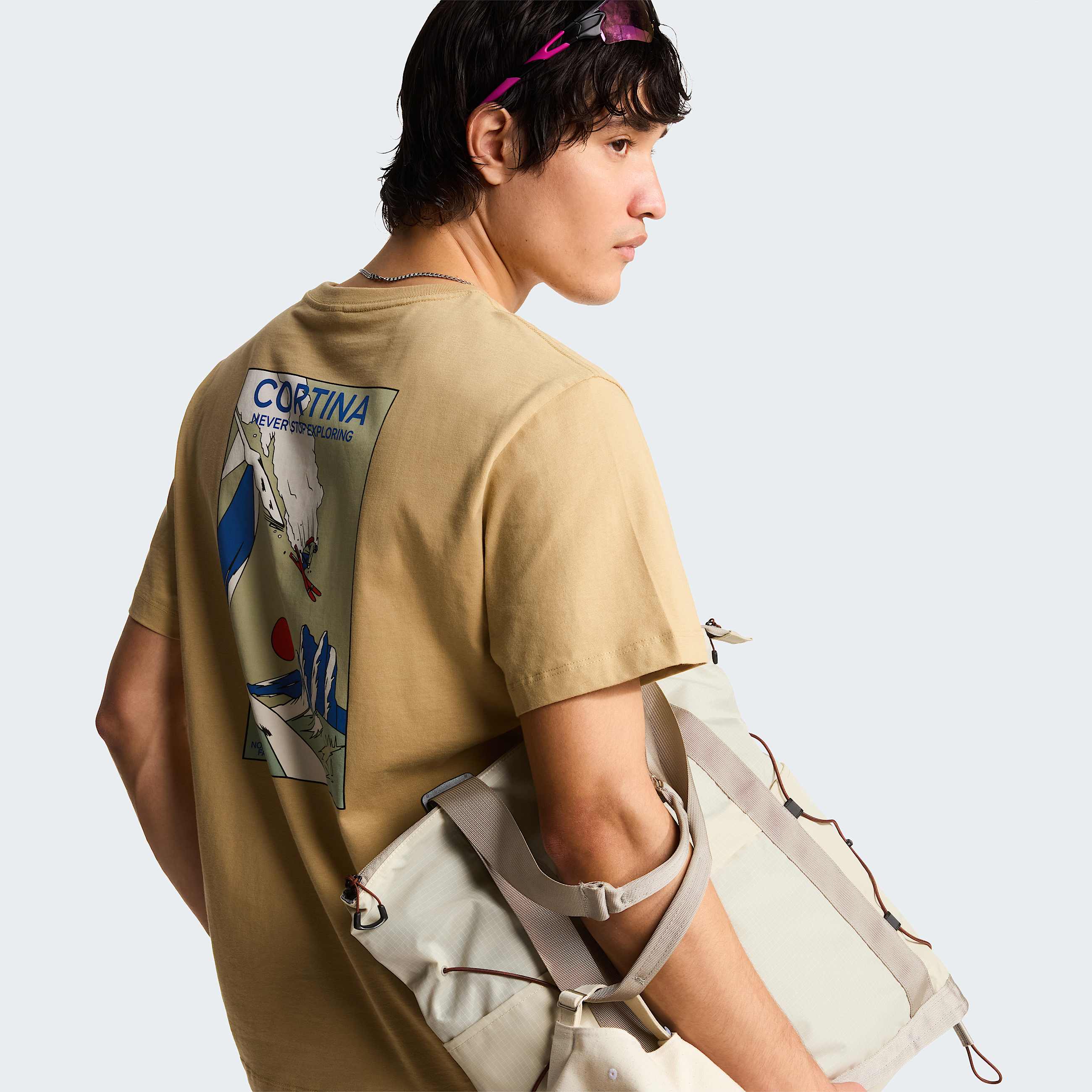Unisex Mountain Celebration Regular Graphic TShirt TNF Khaki Stone ALT8