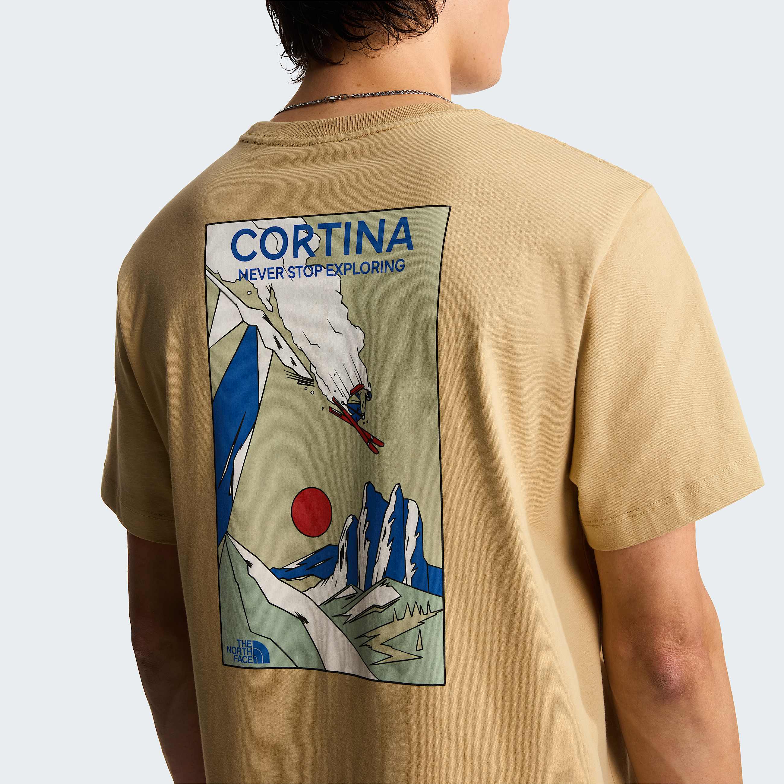Unisex Mountain Celebration Regular Graphic TShirt TNF Khaki Stone ALT7