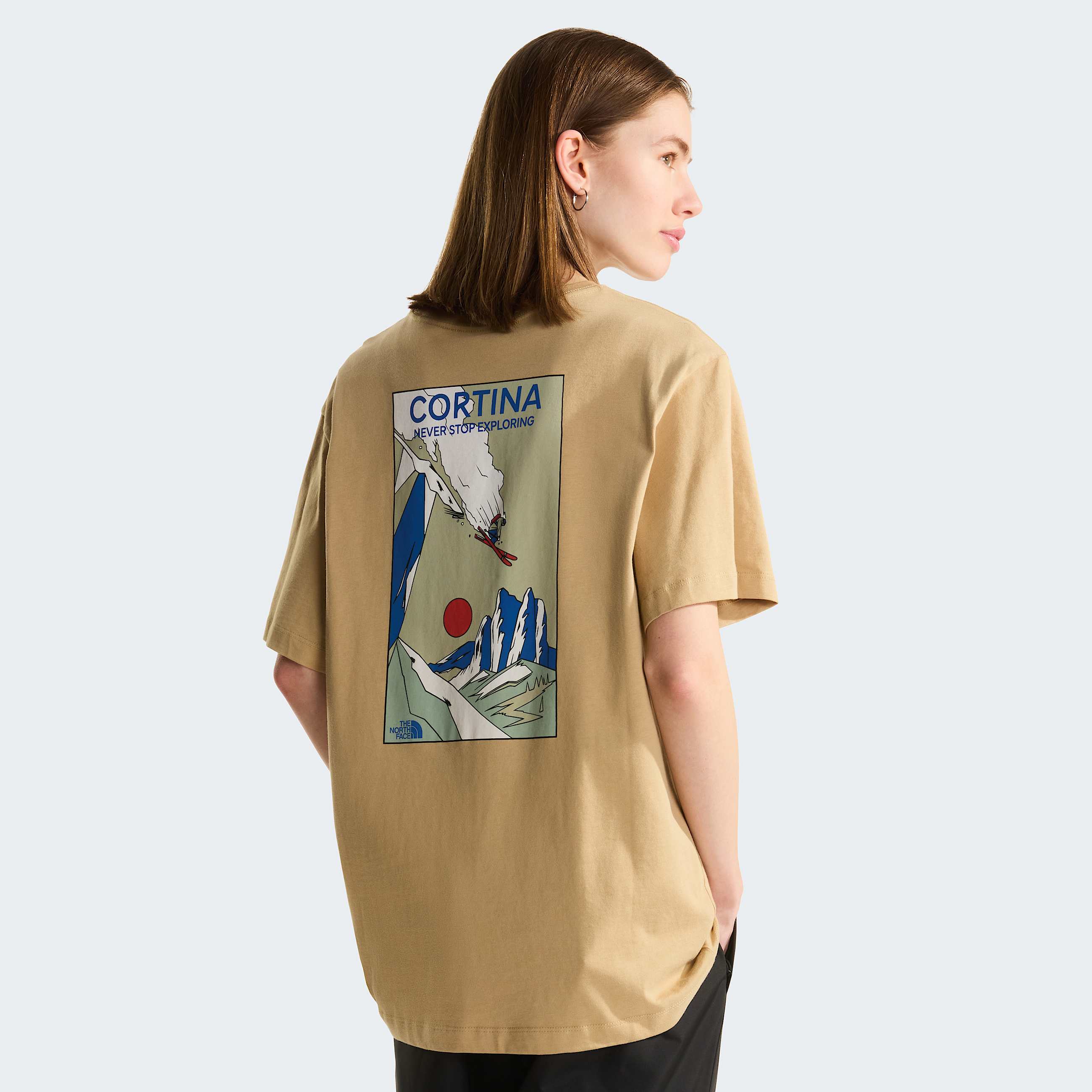 Unisex Mountain Celebration Regular Graphic TShirt TNF Khaki Stone ALT9