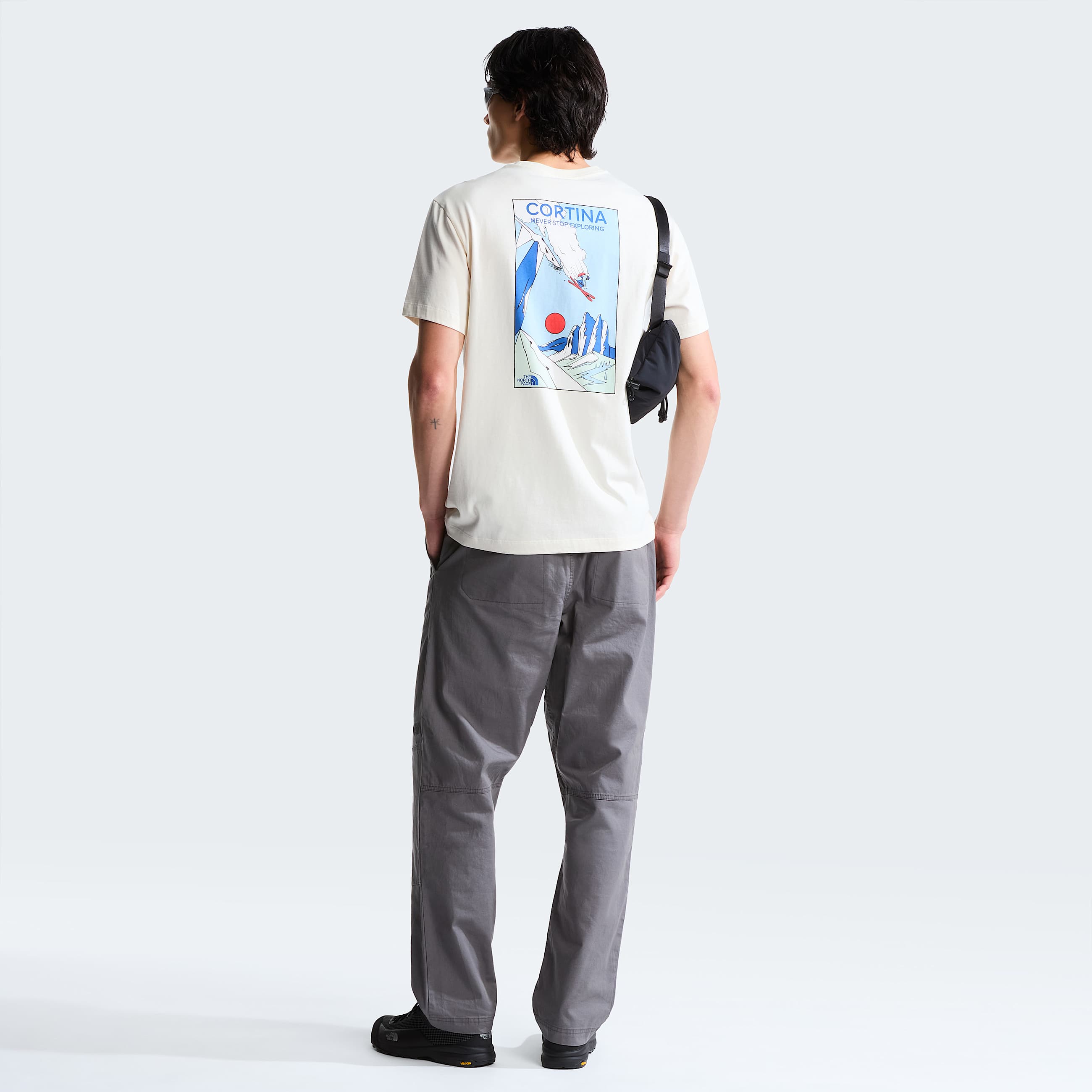 Unisex Mountain Celebration Regular Graphic TShirt TNF White Dune ALT4
