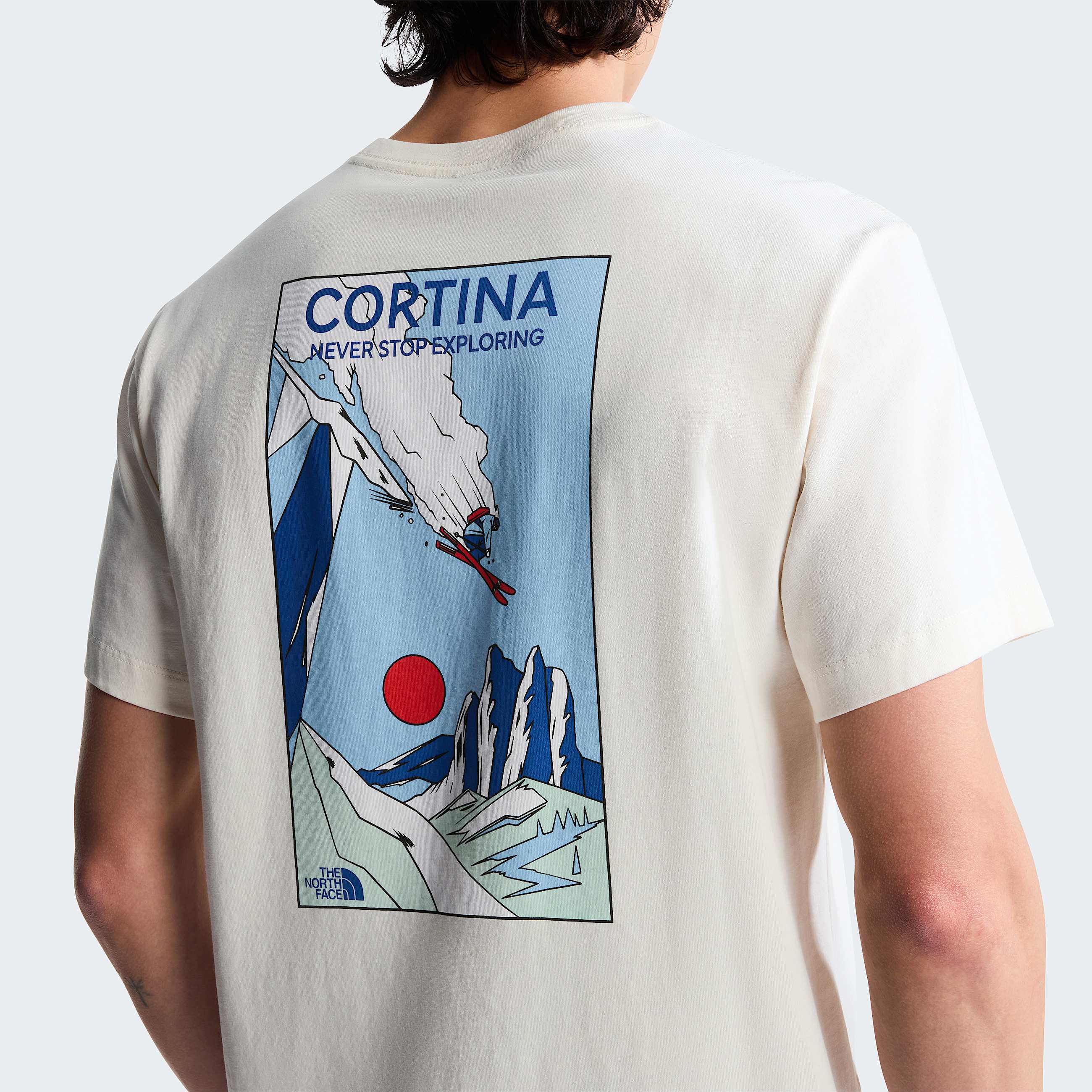 Unisex Mountain Celebration Regular Graphic TShirt TNF White Dune ALT7
