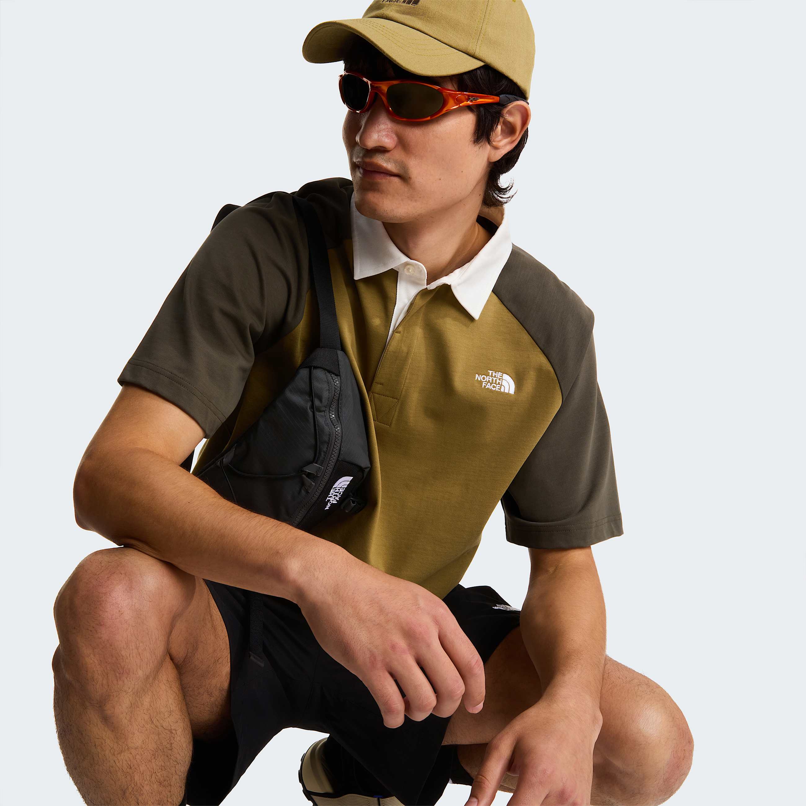 Rugby PoloShirt in Unisex TNF CedarNew Taupe Green ALT7