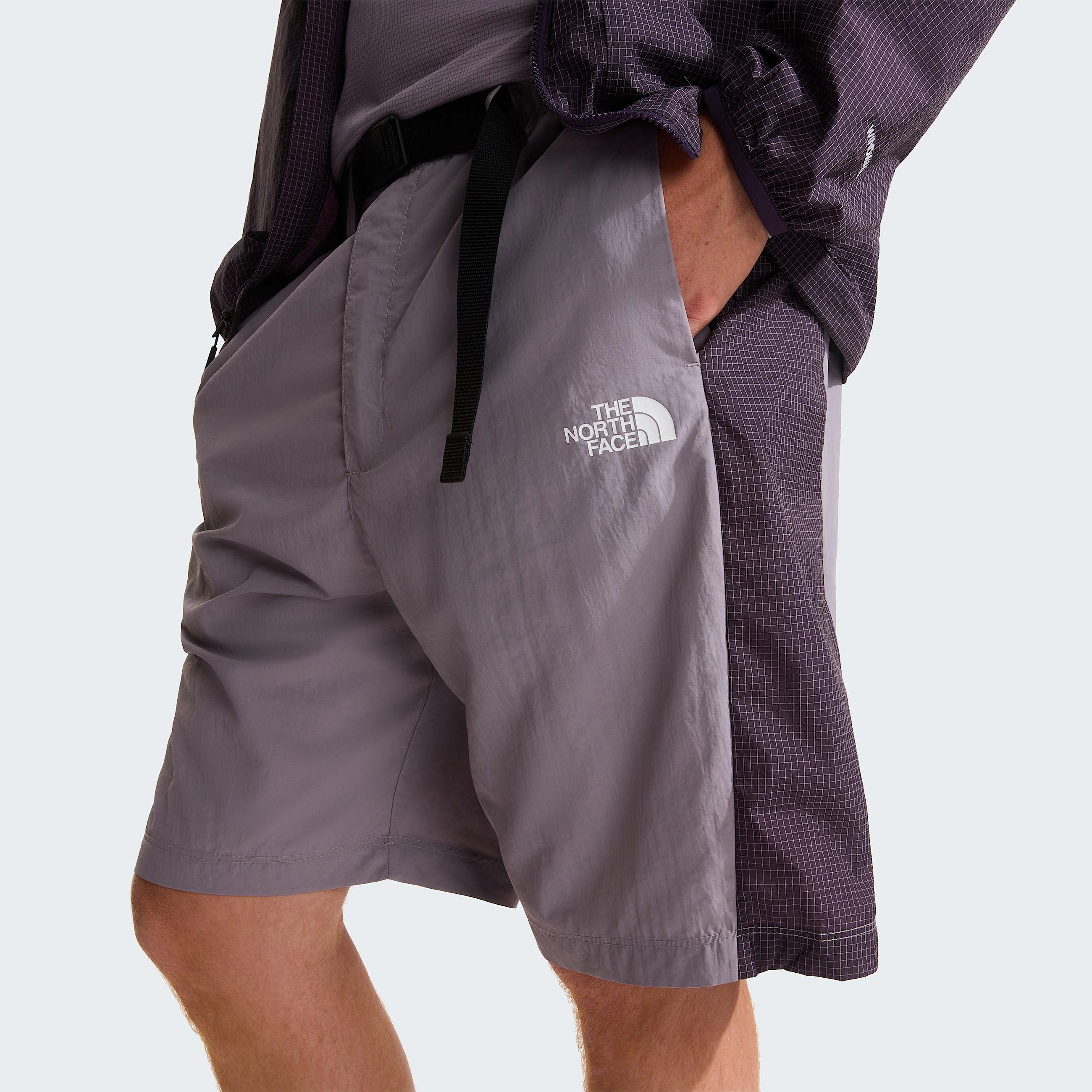 Unisex NSE Belted Shorts TNF Transcendent GreyEndless Dusk ALT7