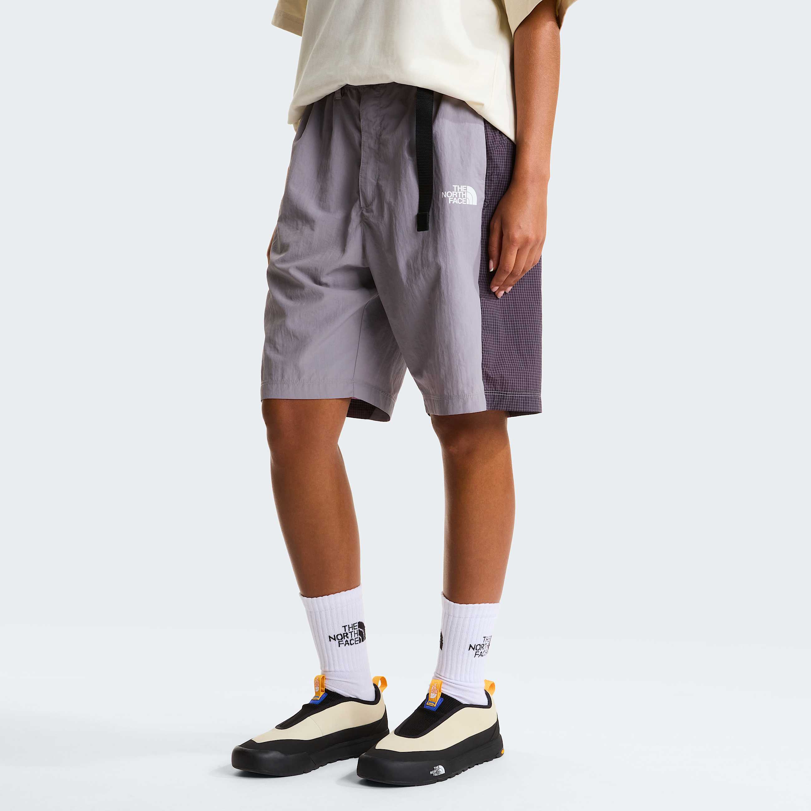 Unisex NSE Belted Shorts TNF Transcendent GreyEndless Dusk ALT10