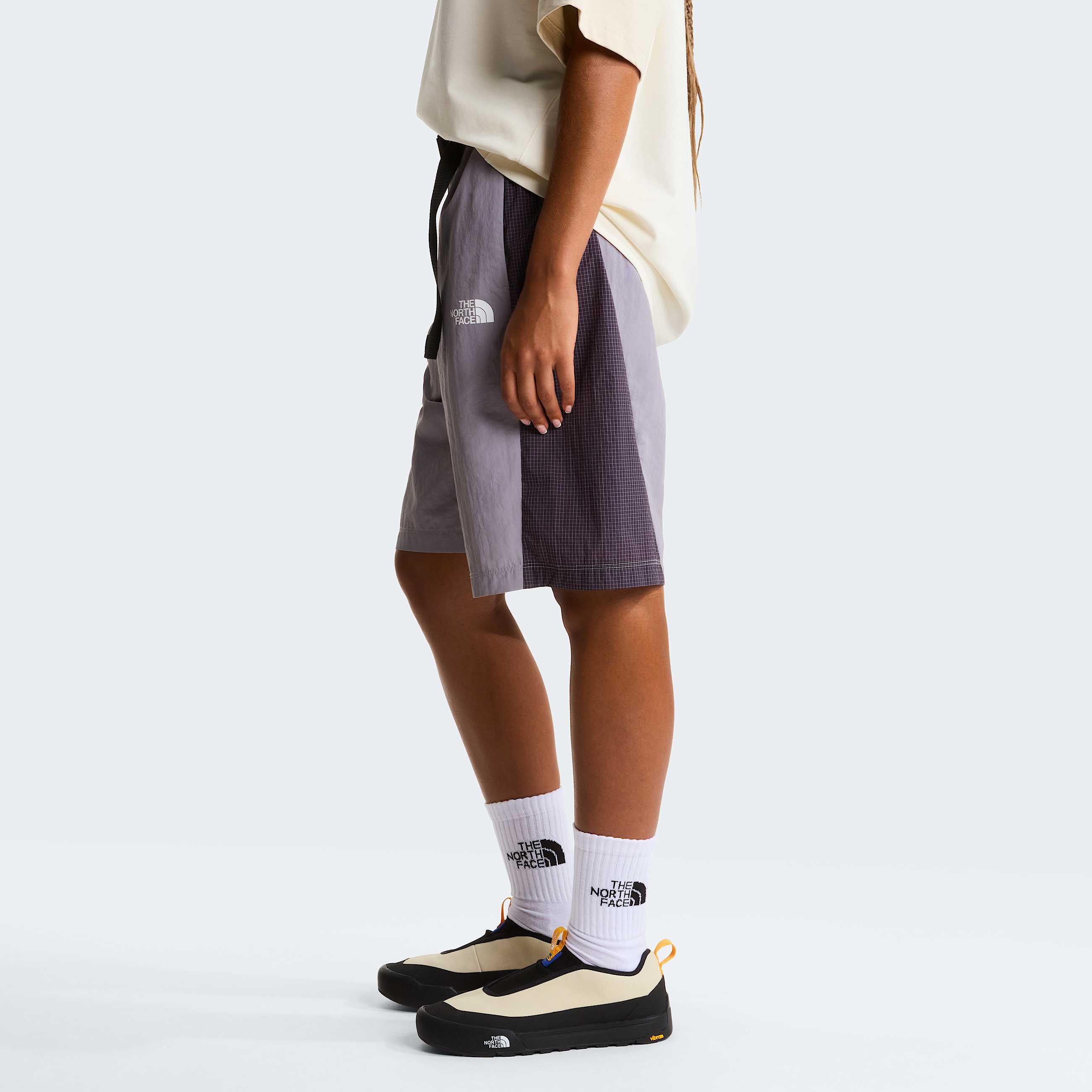 Unisex NSE Belted Shorts TNF Transcendent GreyEndless Dusk ALT12