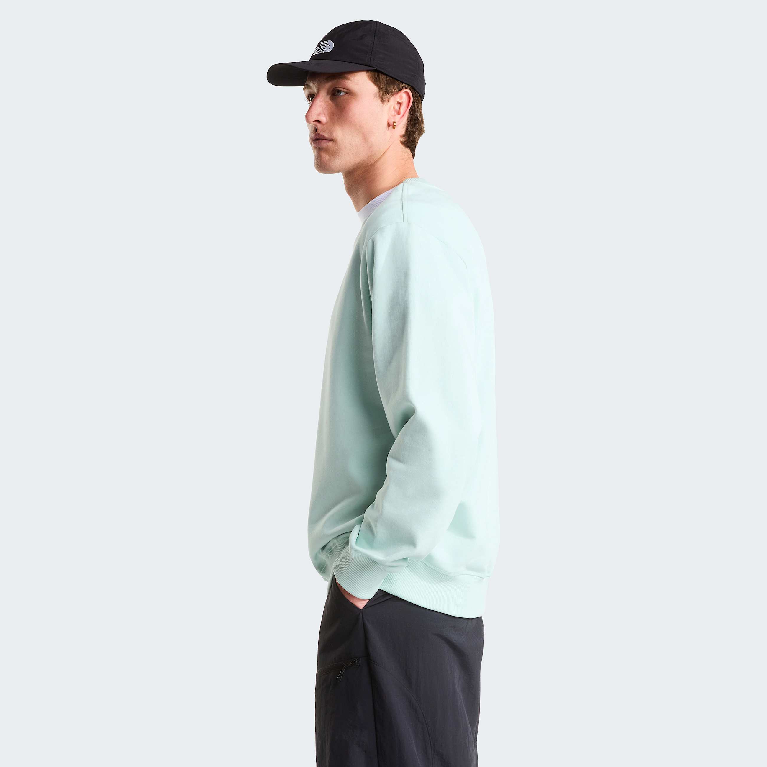 Unisex Essential Light Relaxed Sweatshirt TNF Opal Frost ALT5