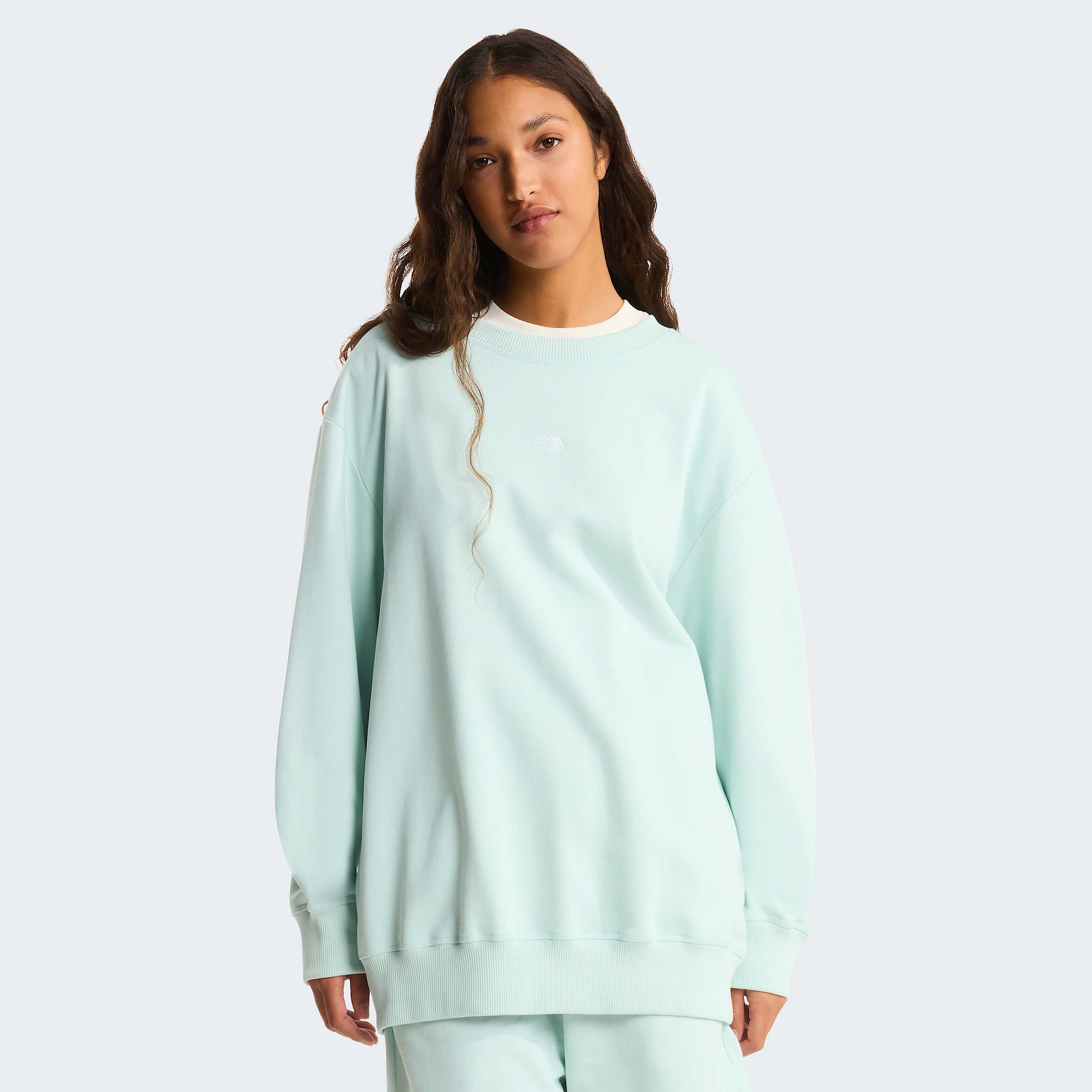 Unisex Essential Light Relaxed Sweatshirt TNF Opal Frost ALT8