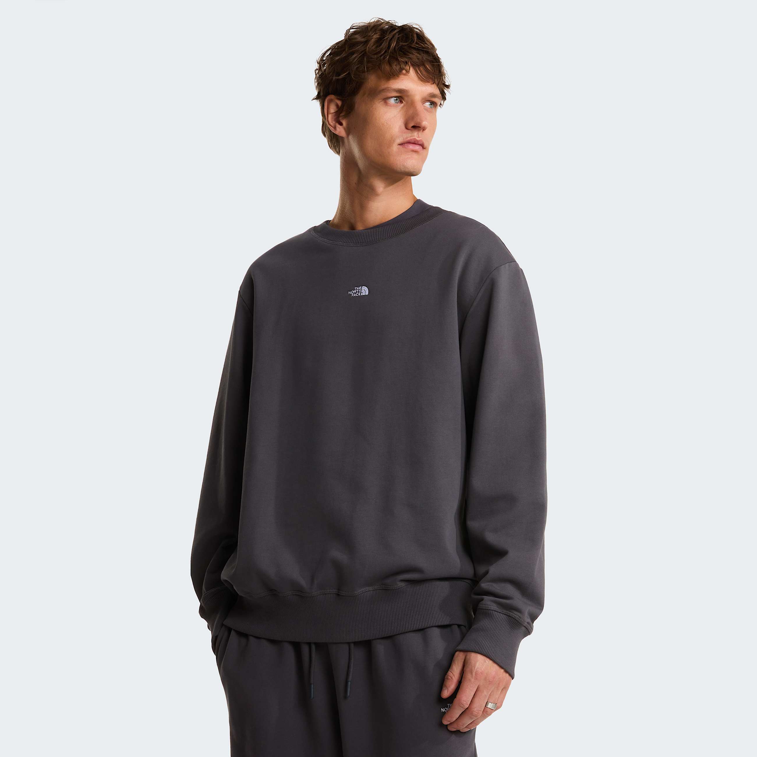 Unisex Essential Light Relaxed Sweatshirt TNF Anthracite Grey ALT2