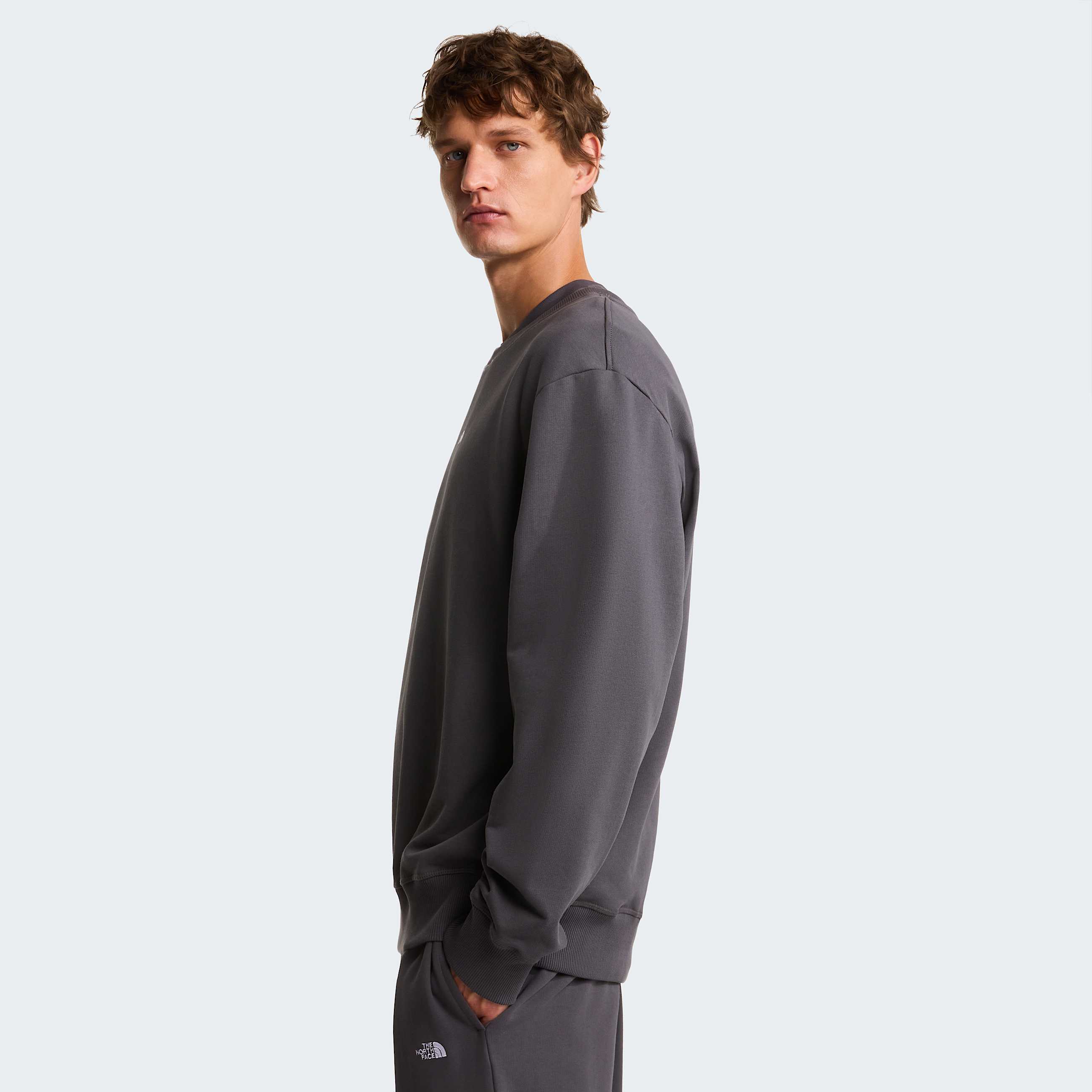 Unisex Essential Light Relaxed Sweatshirt TNF Anthracite Grey ALT4