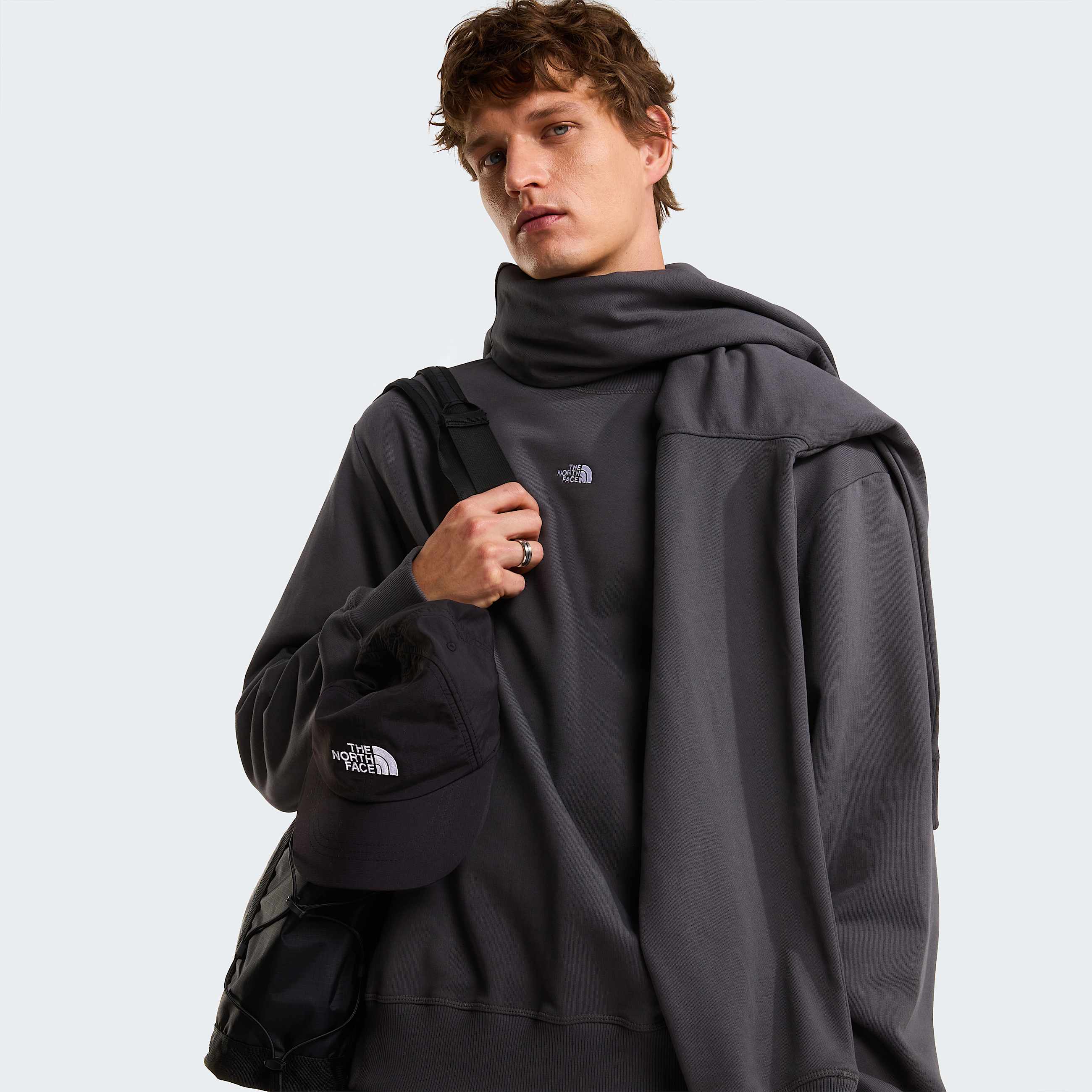 Unisex Essential Light Relaxed Sweatshirt TNF Anthracite Grey ALT7
