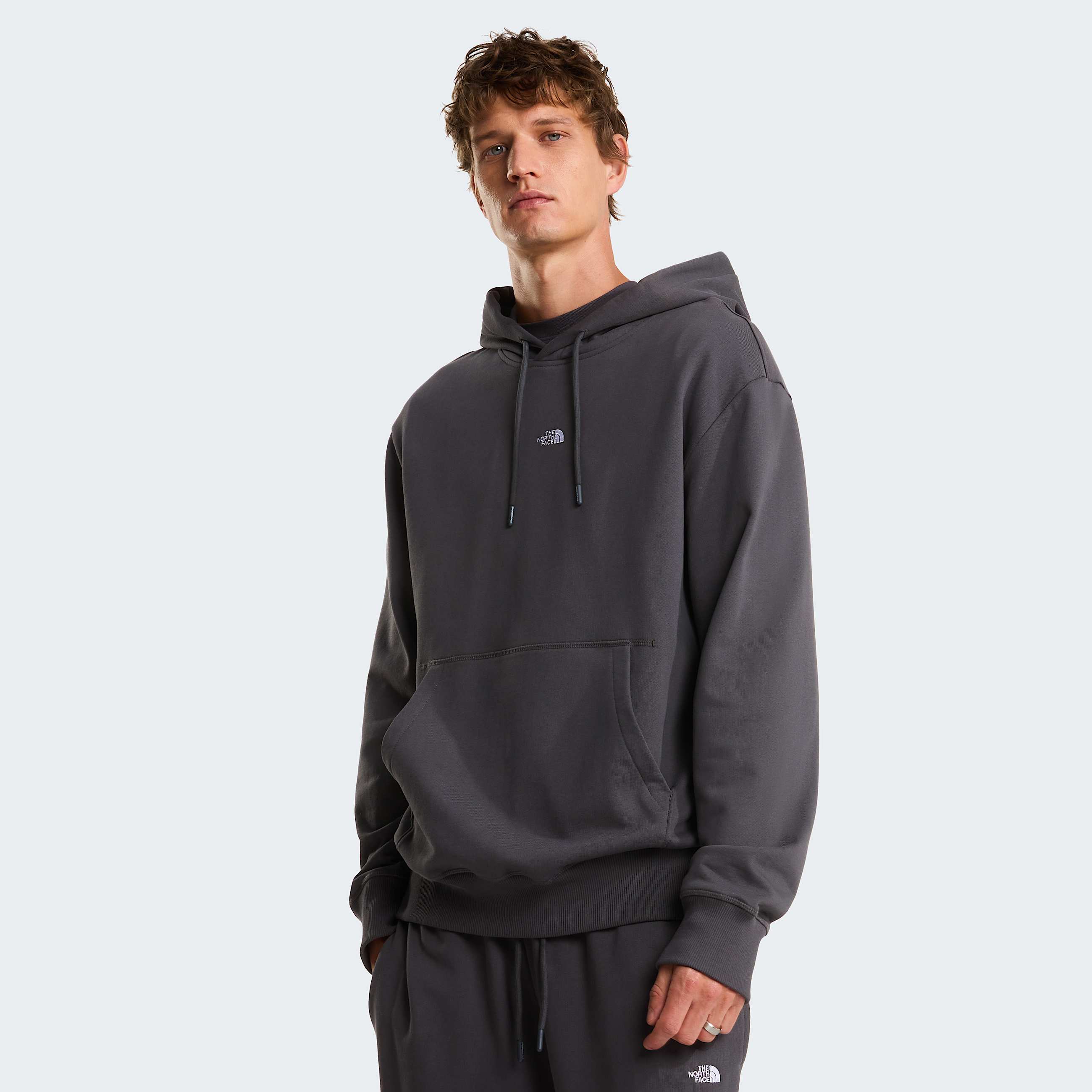 Unisex Essential Light Relaxed Hoodie TNF Anthracite Grey ALT2