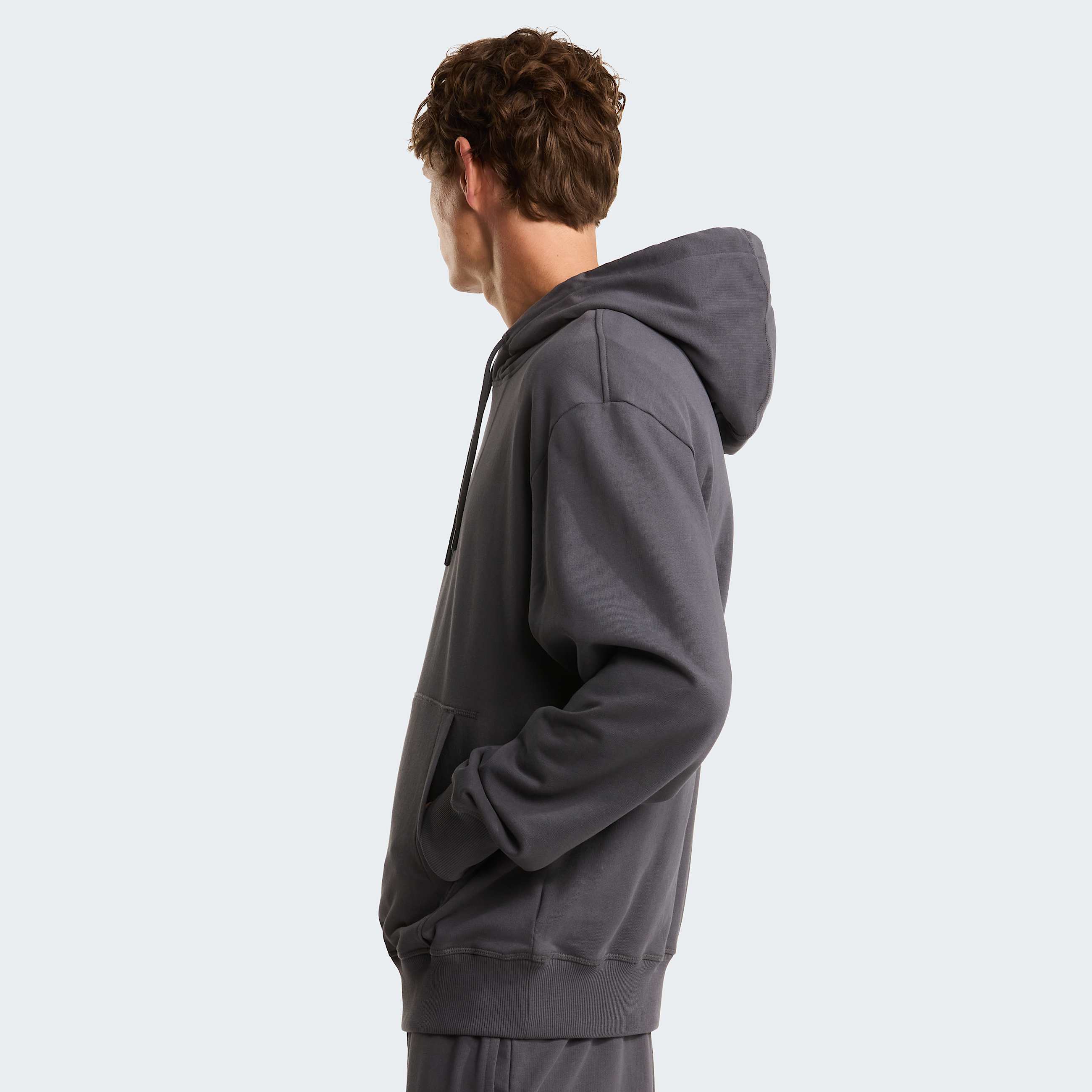 Unisex Essential Light Relaxed Hoodie TNF Anthracite Grey ALT4