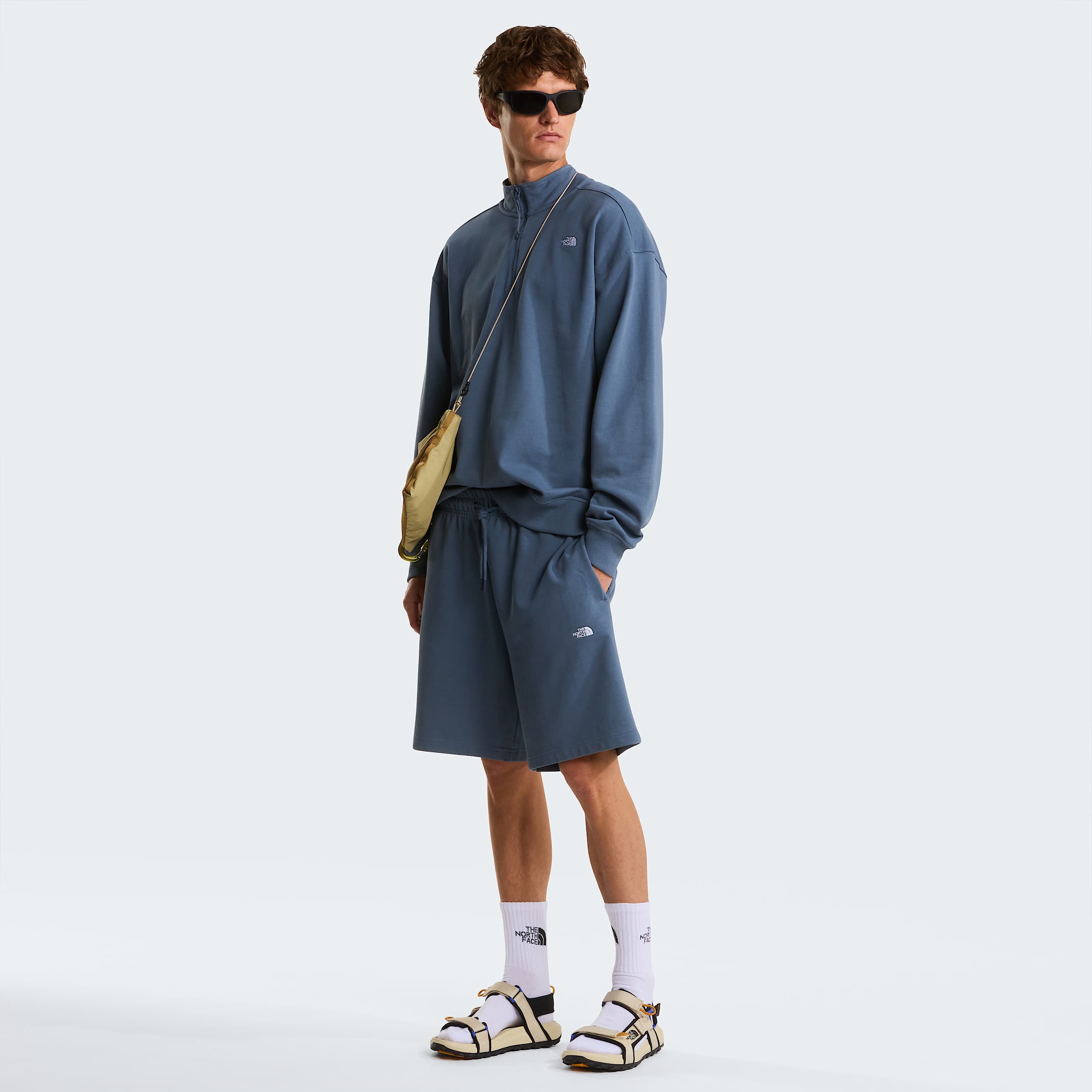 Unisex Essential Light Relaxed 14 Zip Sweatshirt TNF ALT3