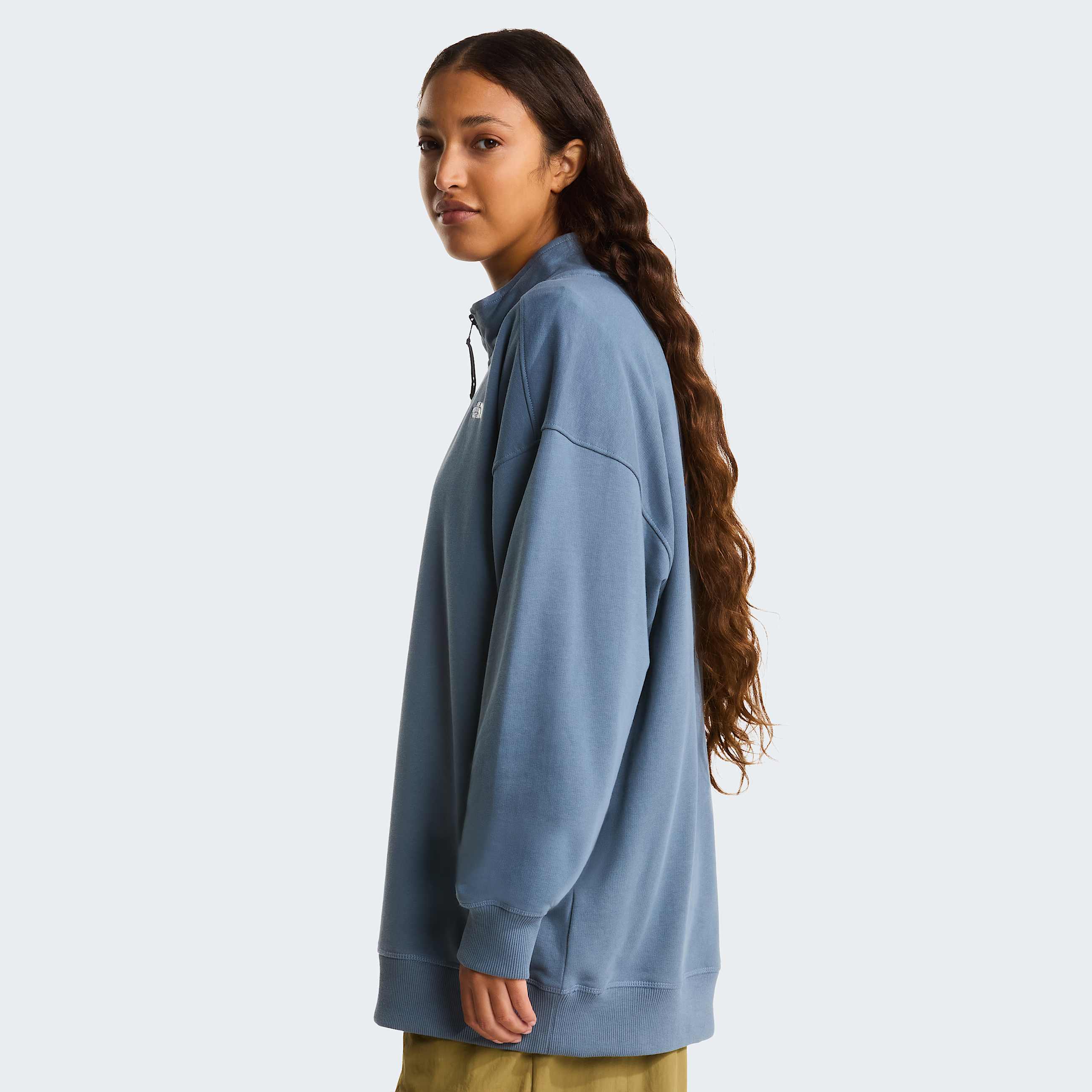 Unisex Essential Light Relaxed 14 Zip Sweatshirt TNF ALT10