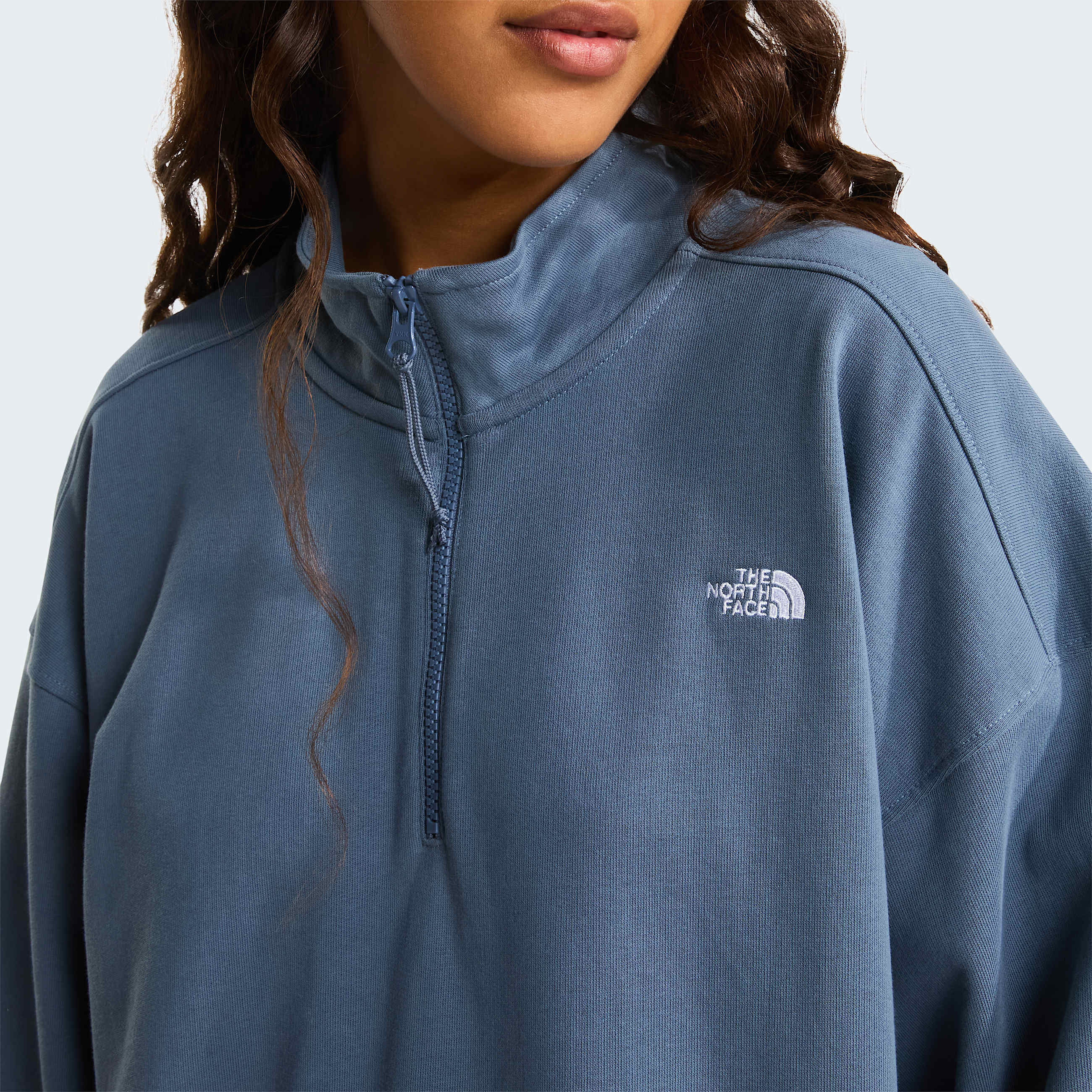 Unisex Essential Light Relaxed 14 Zip Sweatshirt TNF ALT12