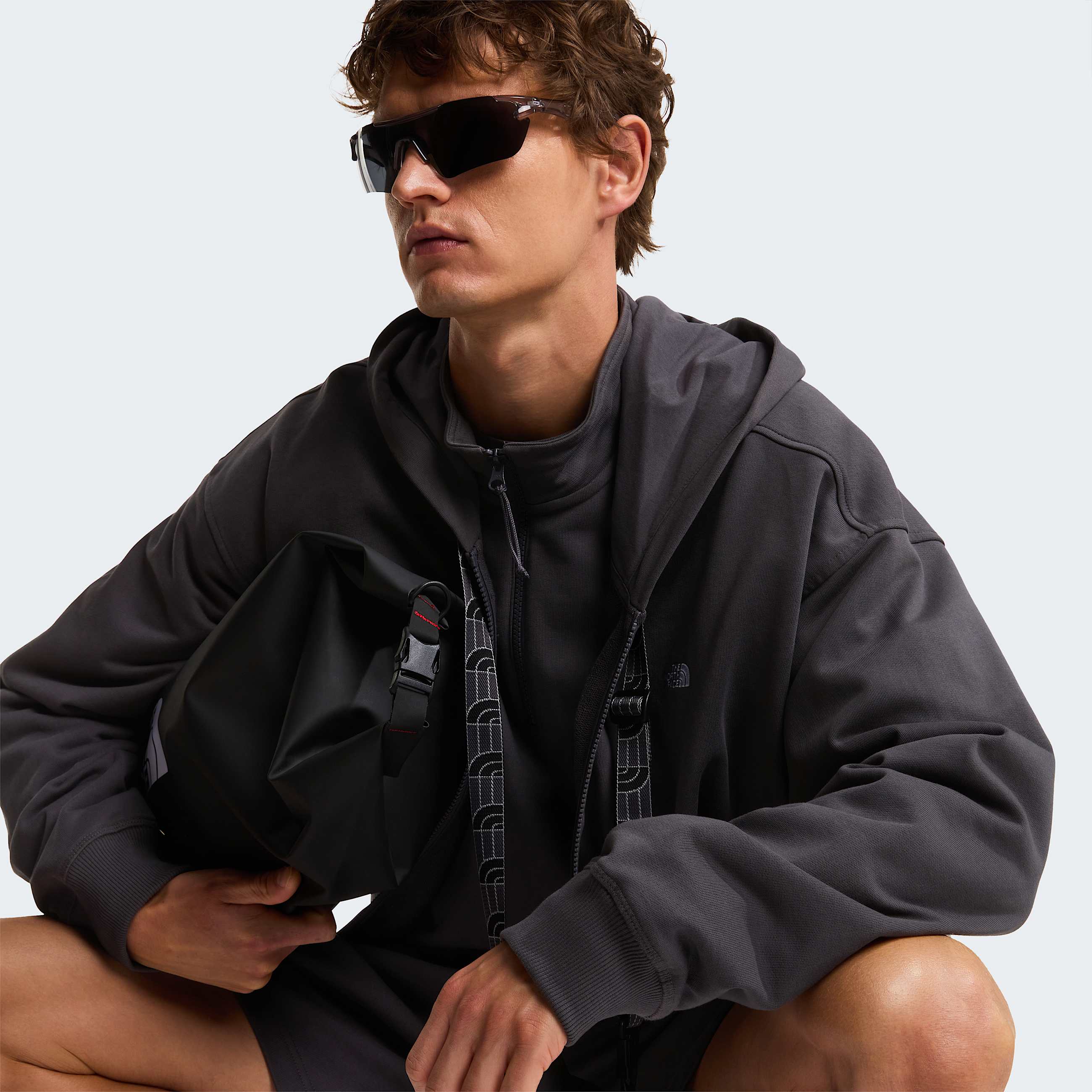 Unisex Essential Light Relaxed 14 Zip Sweatshirt TNF Anthracite Grey ALT7