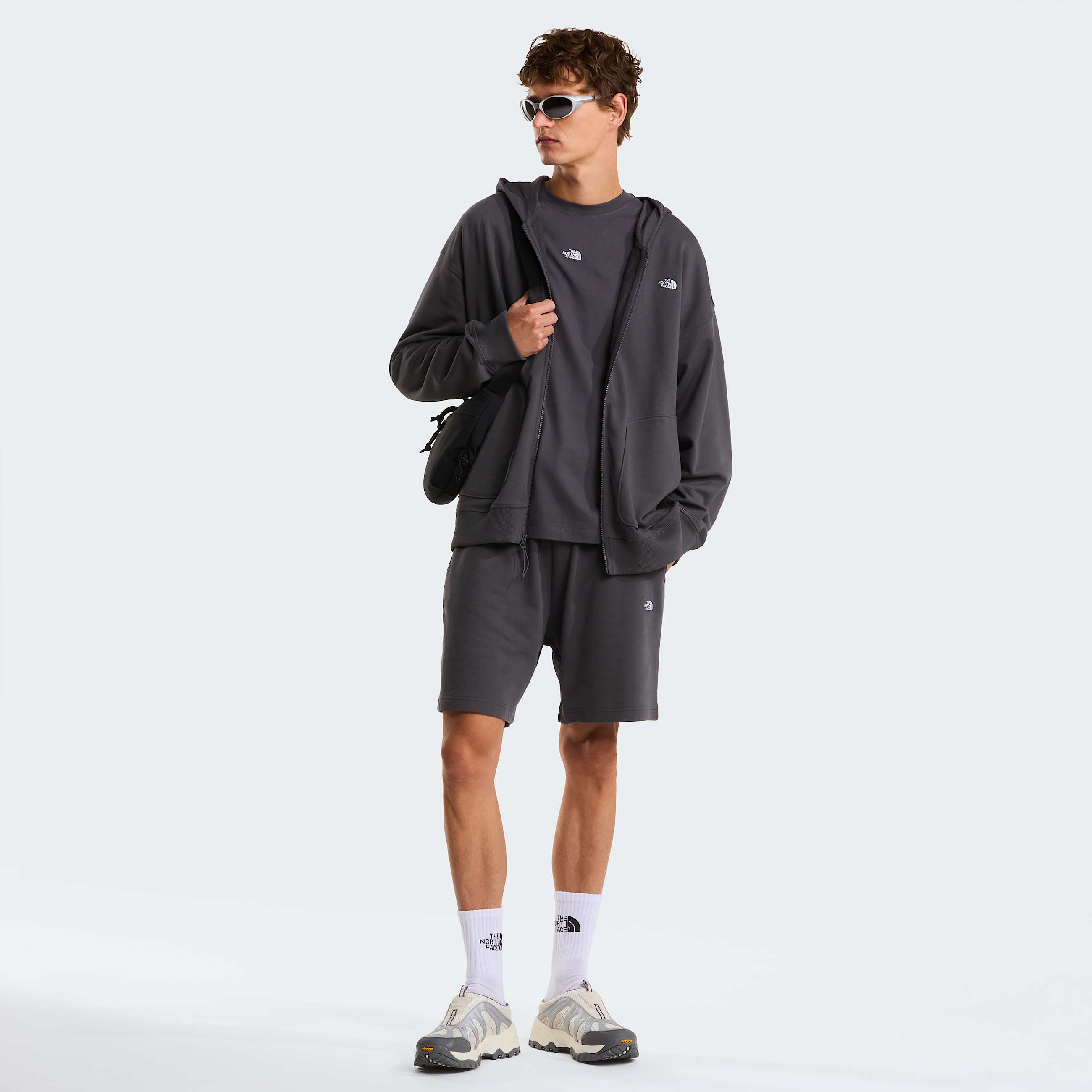 Unisex Essential Oversized Hoodie TNF Anthracite Grey ALT3