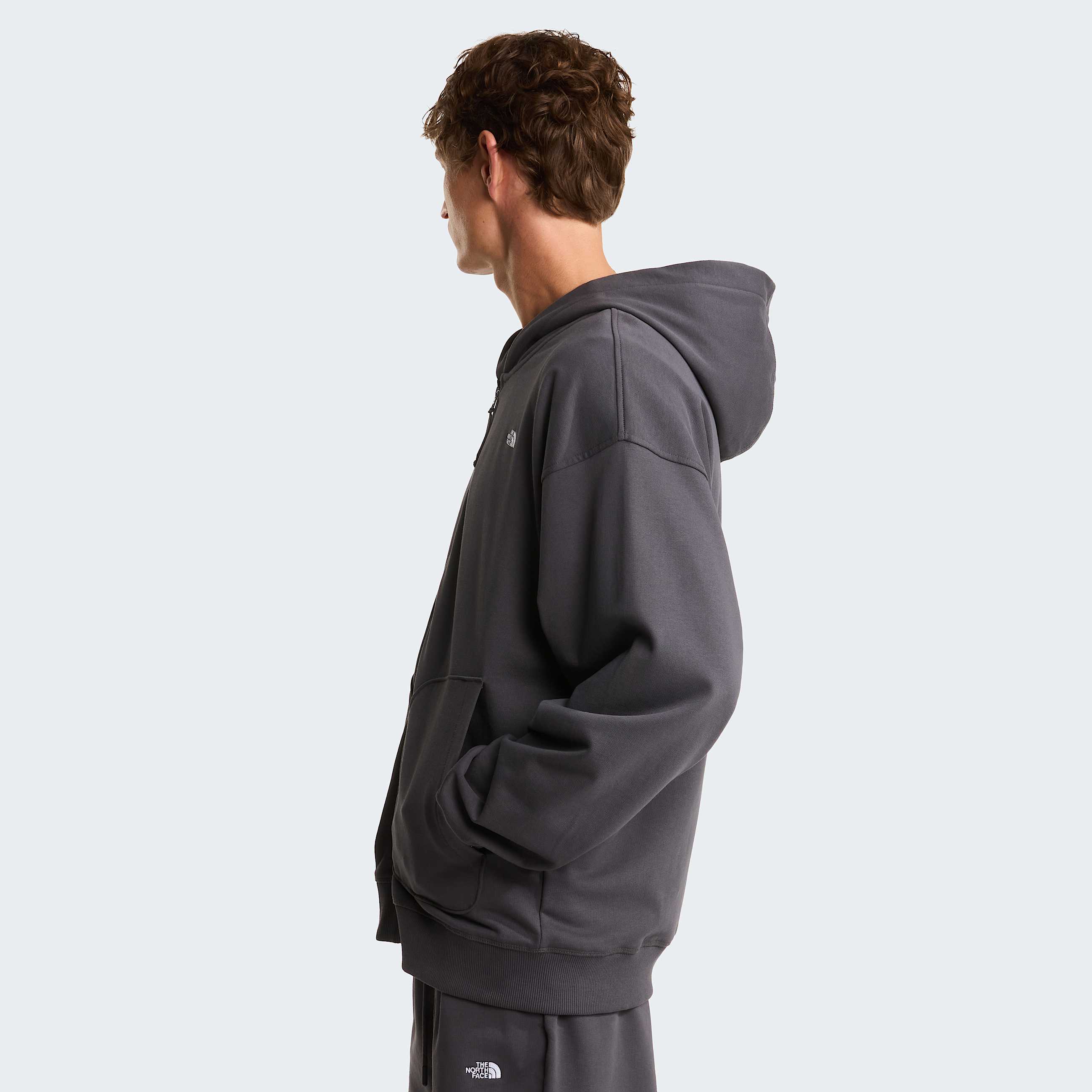 Unisex Essential Oversized Hoodie TNF Anthracite Grey ALT4