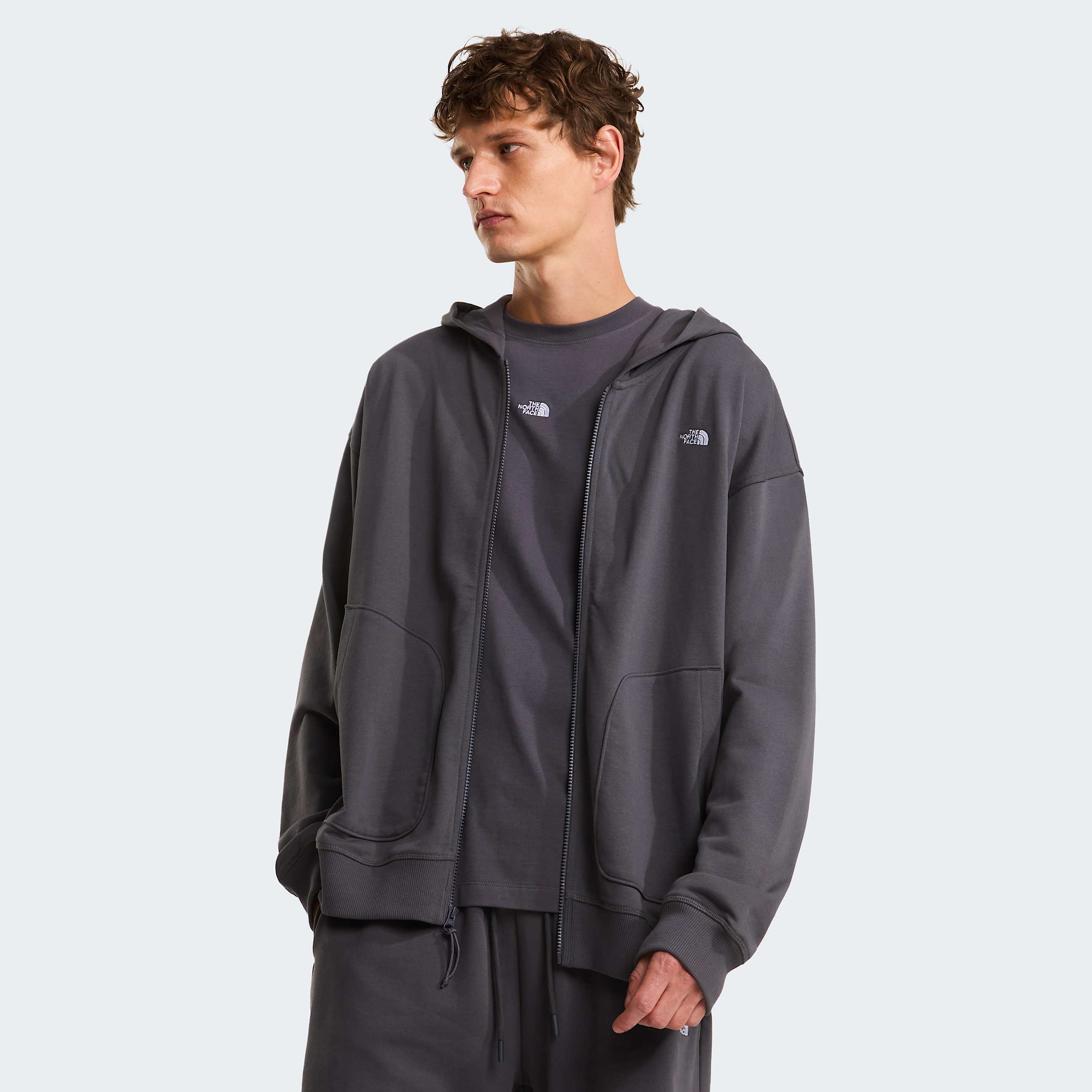 Unisex Essential Oversized Hoodie TNF Anthracite Grey ALT6