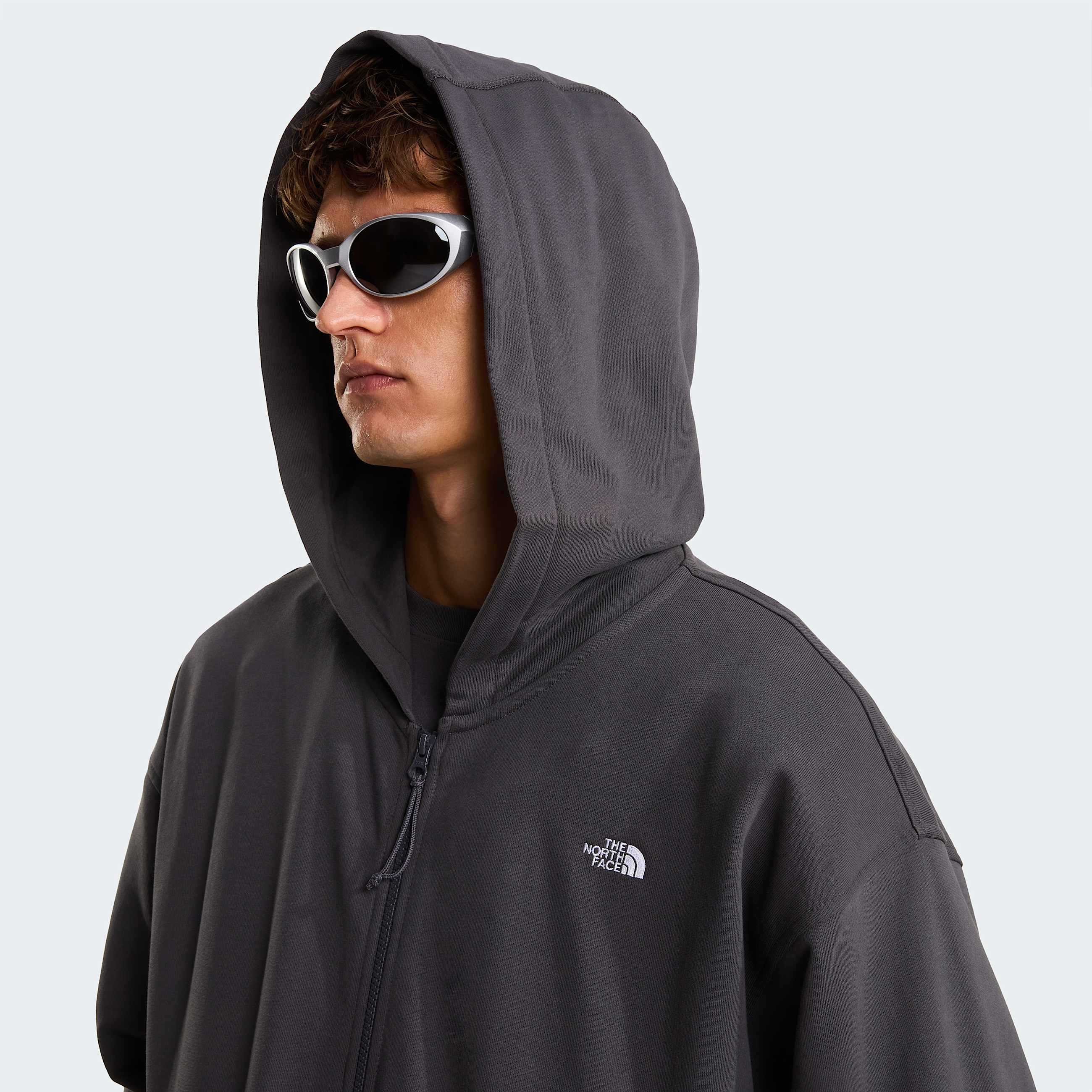 Unisex Essential Oversized Hoodie TNF Anthracite Grey ALT7