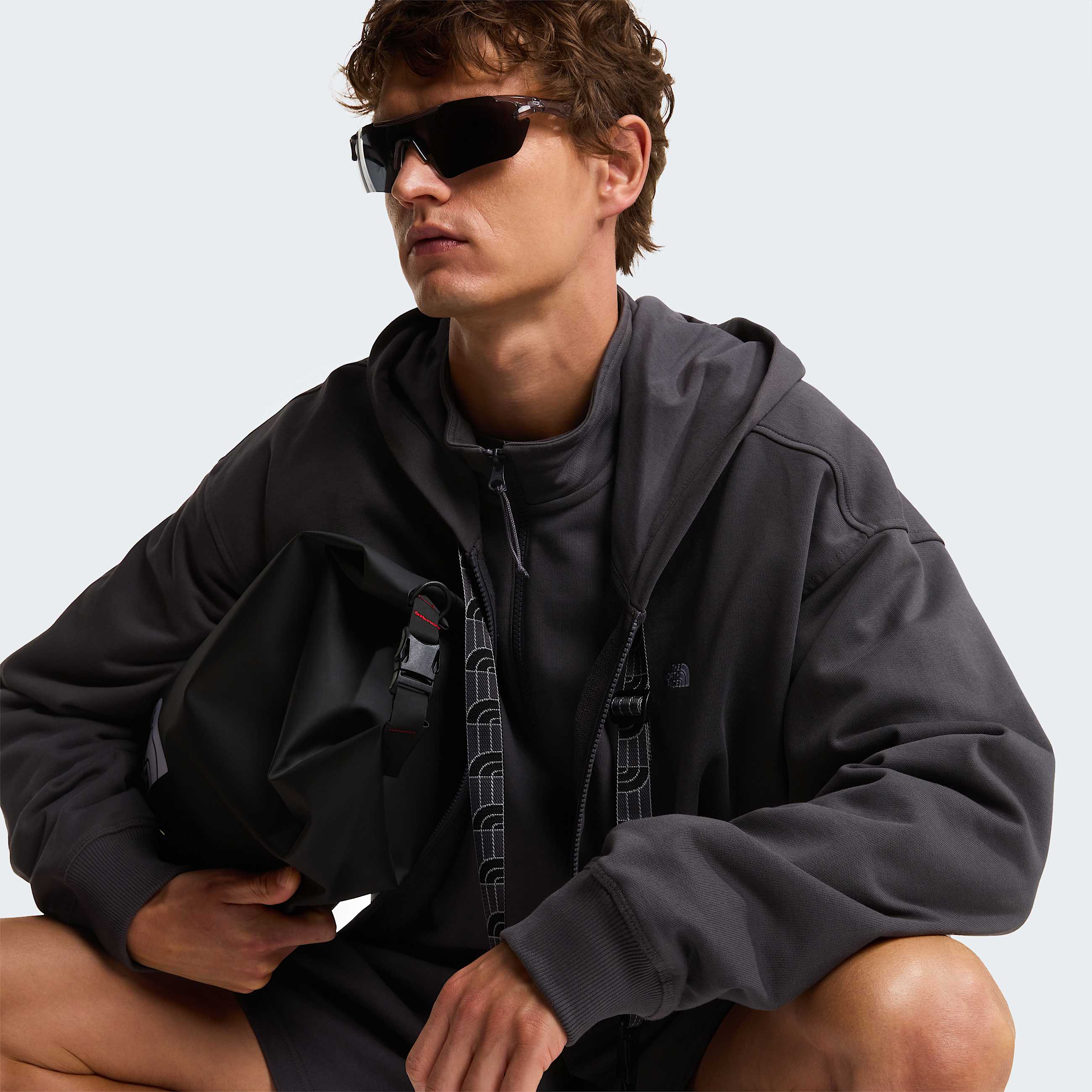 Unisex Essential Oversized Hoodie TNF Anthracite Grey ALT9