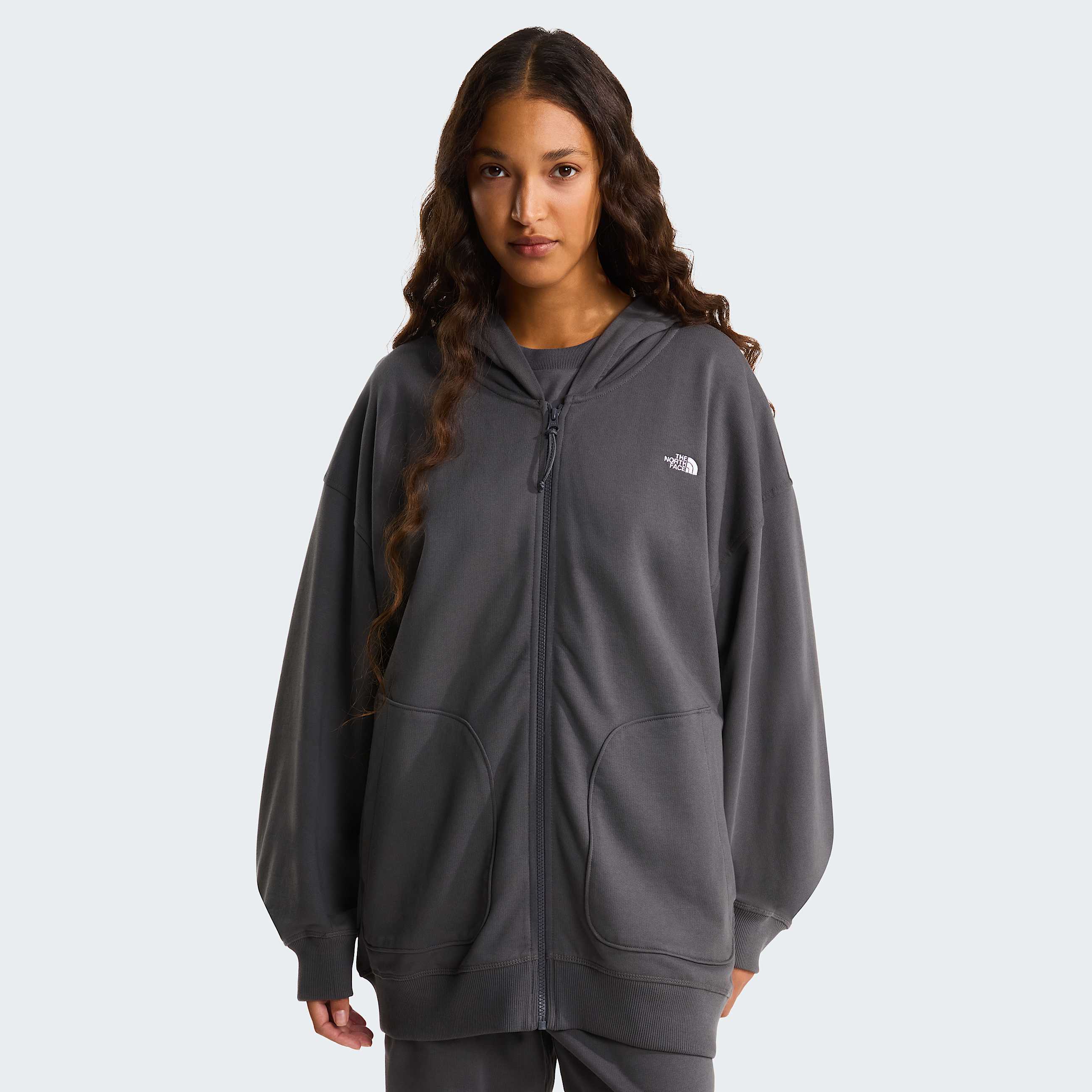 Unisex Essential Oversized Hoodie TNF Anthracite Grey ALT10
