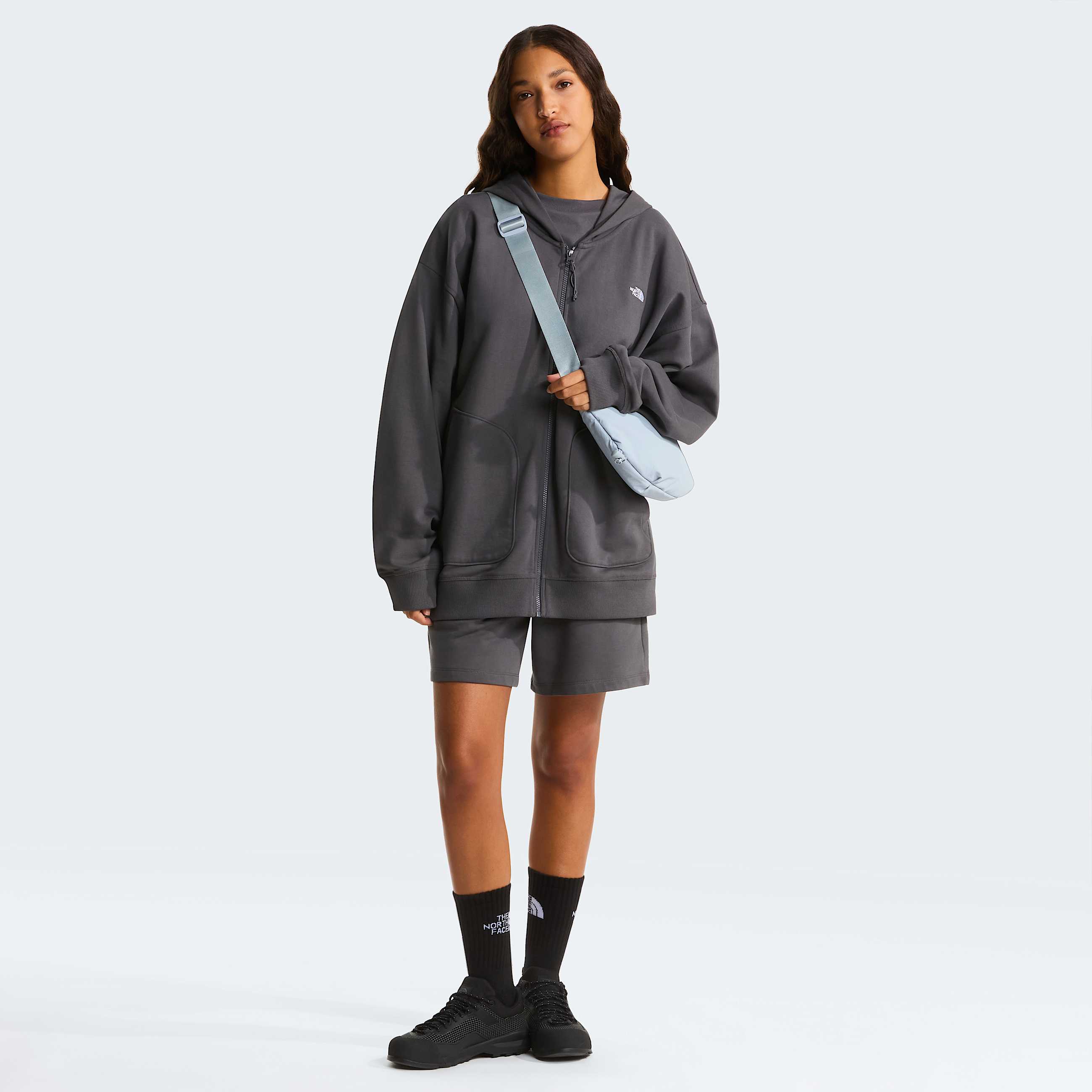 Unisex Essential Oversized Hoodie TNF Anthracite Grey ALT11