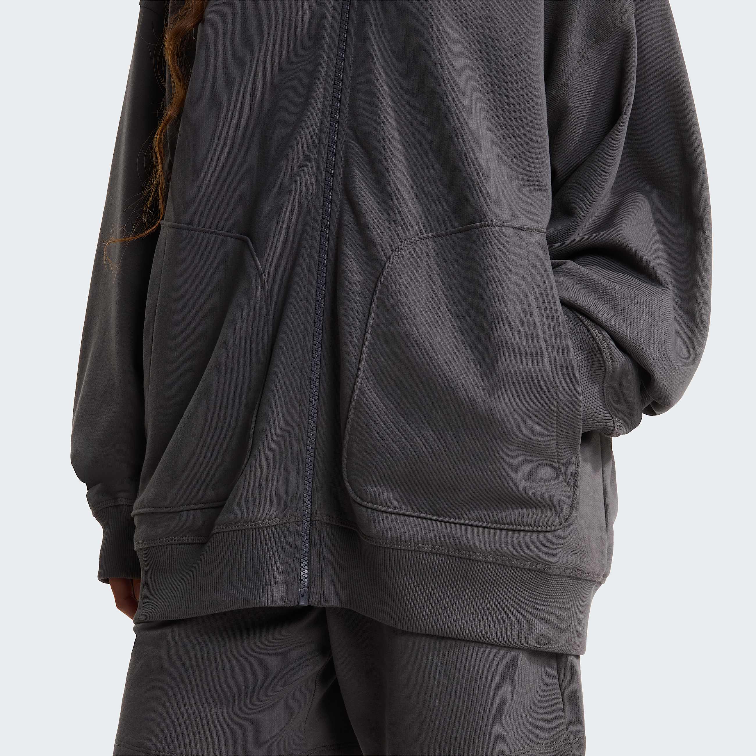 Unisex Essential Oversized Hoodie TNF Anthracite Grey ALT16