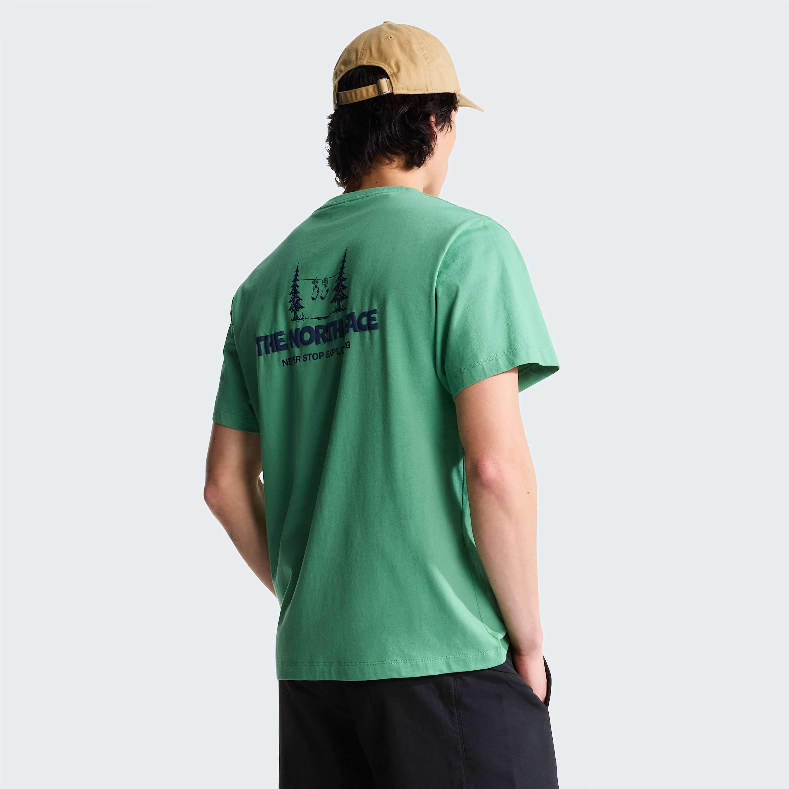 Tshirt dcontract graphique Camping unisexe TNF Dimmed Algae ALT2