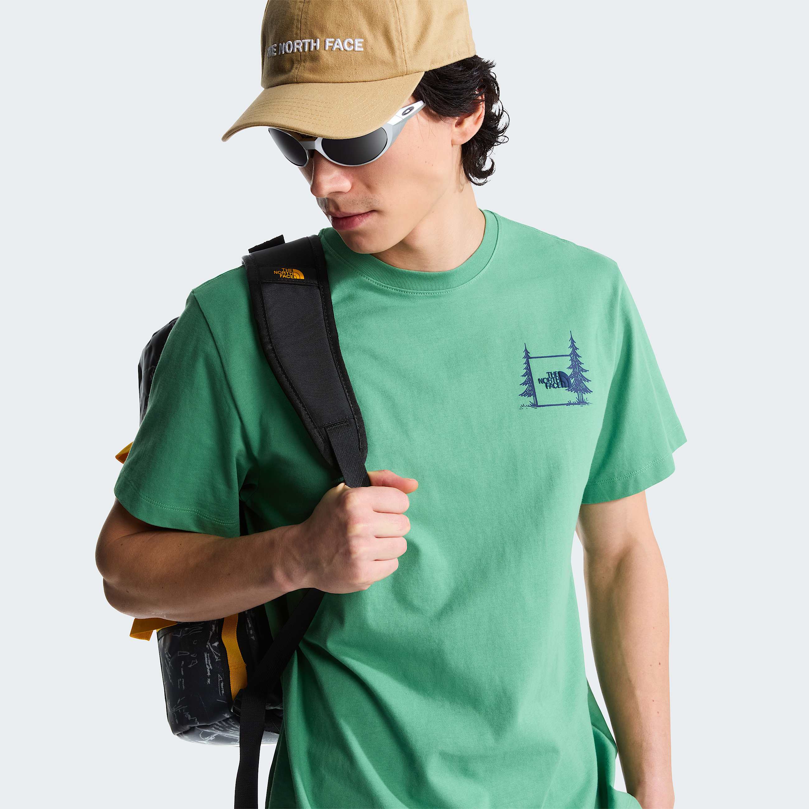 Tshirt dcontract graphique Camping unisexe TNF Dimmed Algae ALT8