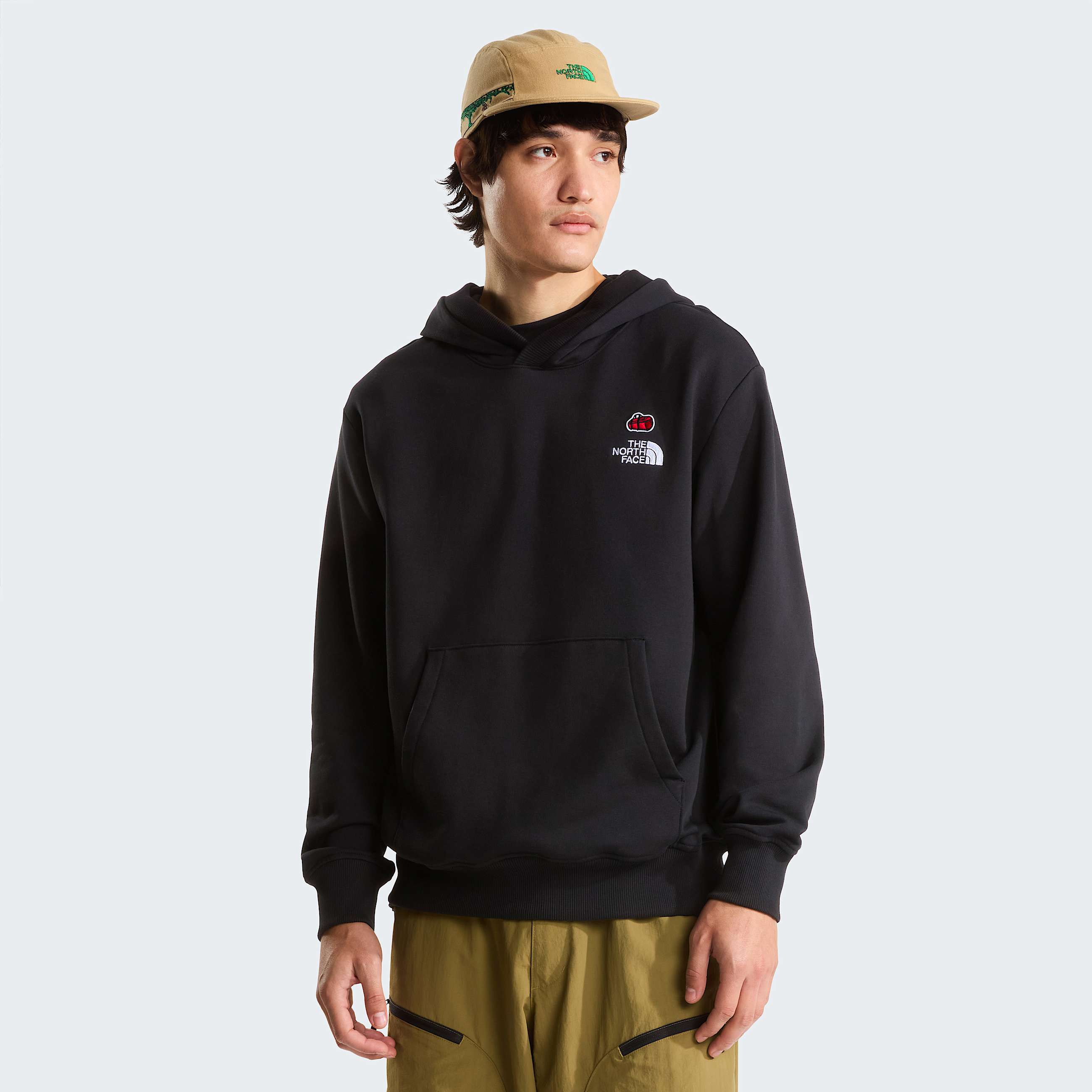 Unisex 60th Anniversary Patch Relaxed Hoodie TNF TNF Black ALT2