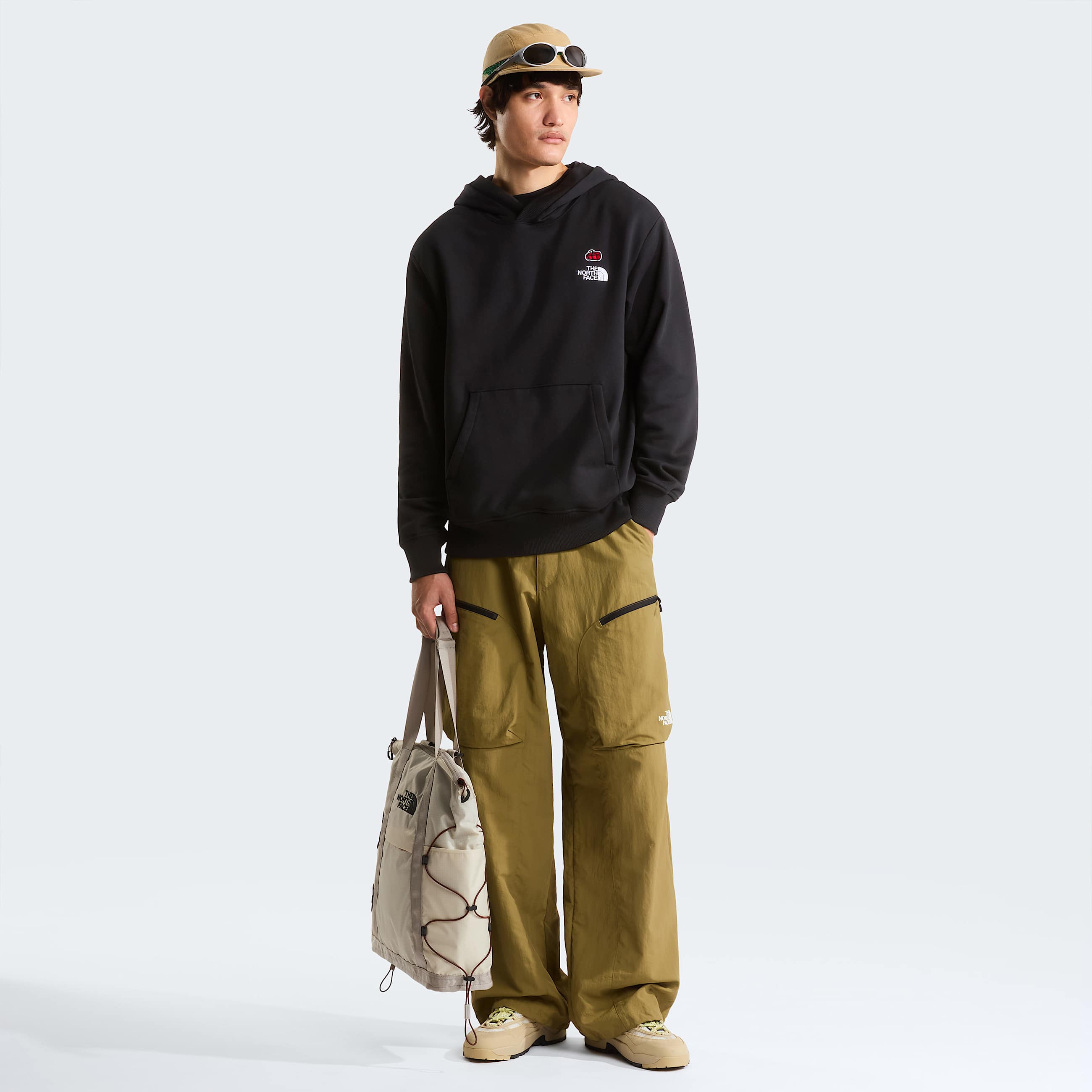 Unisex 60th Anniversary Patch Relaxed Hoodie TNF TNF Black ALT3