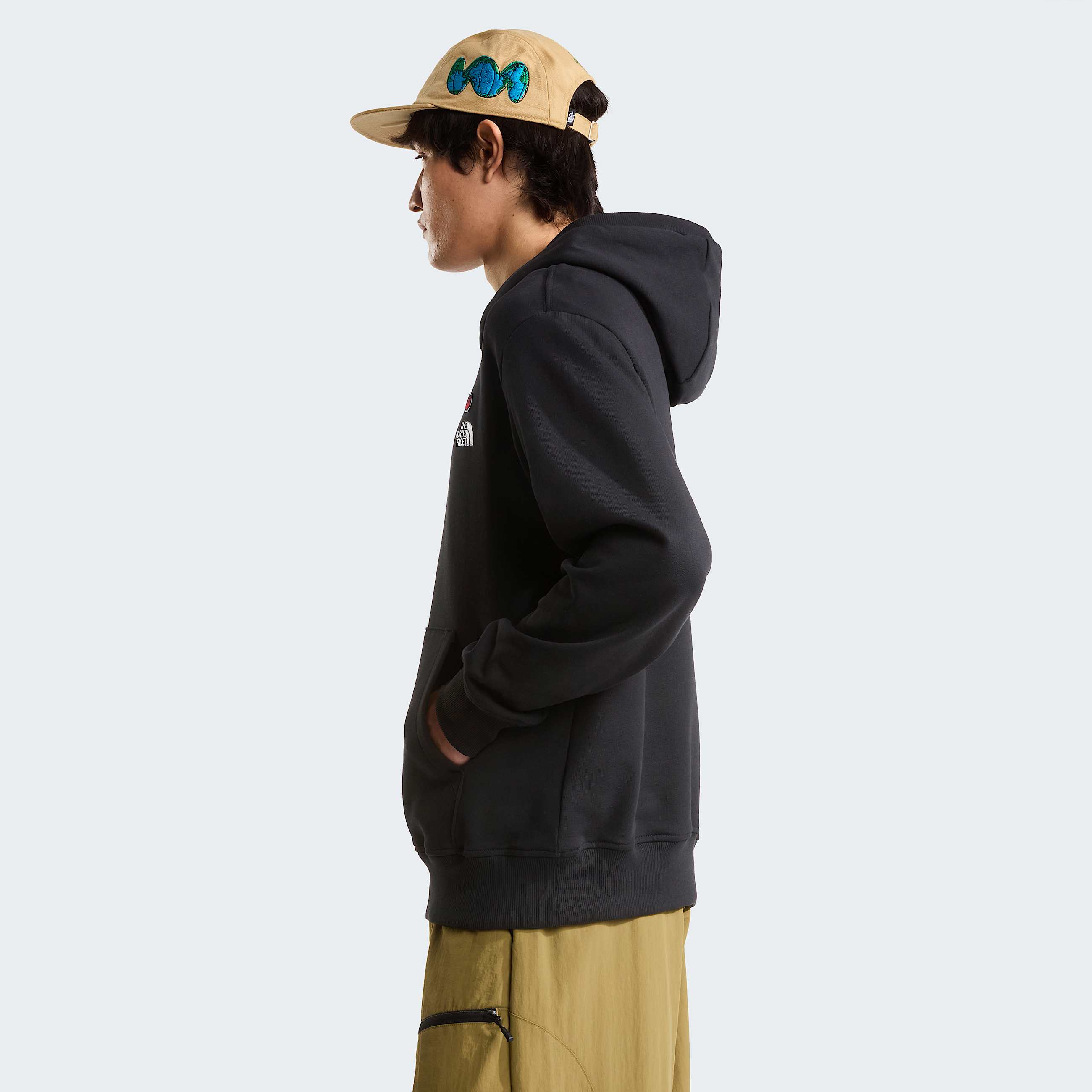 Unisex 60th Anniversary Patch Relaxed Hoodie TNF TNF Black ALT4