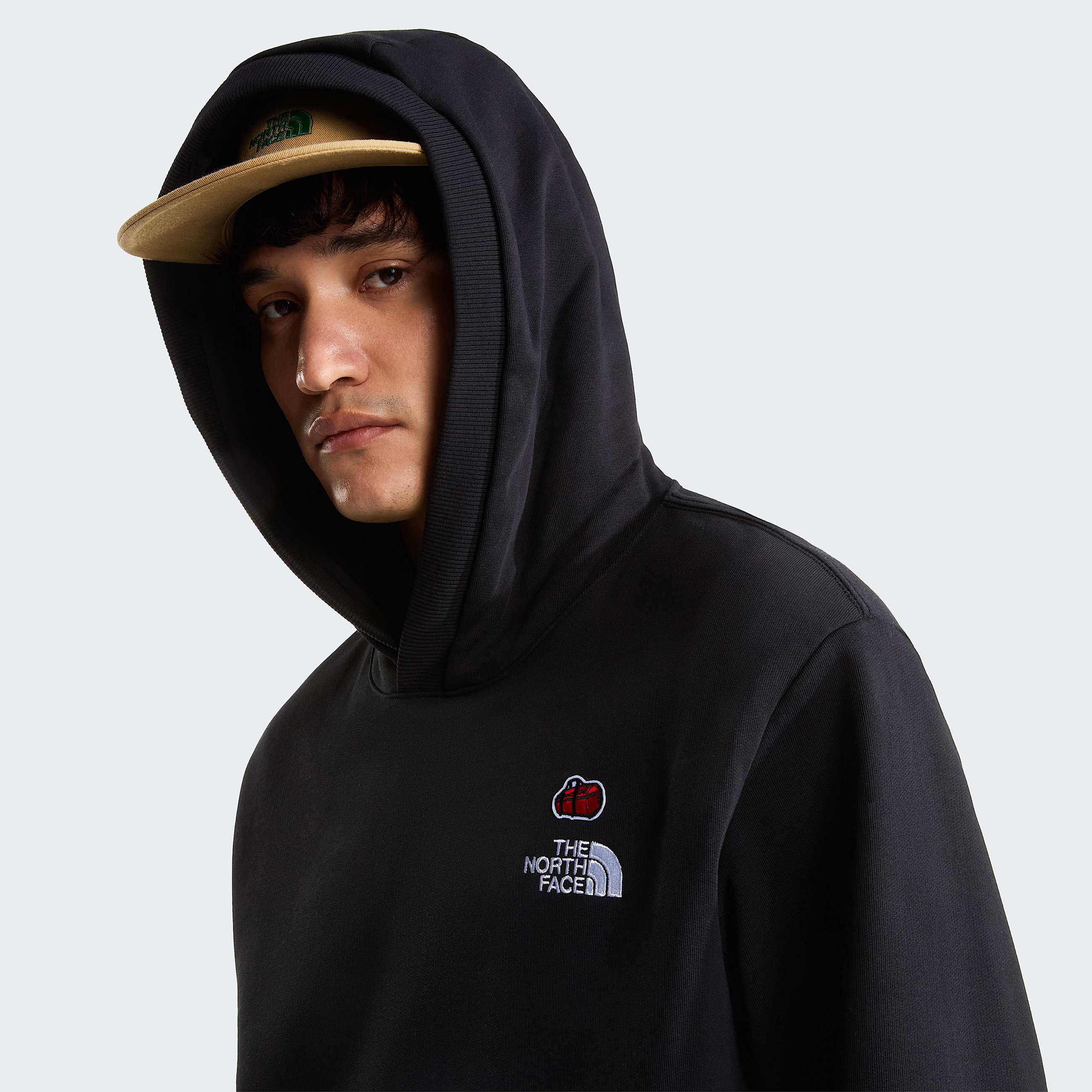 Unisex 60th Anniversary Patch Relaxed Hoodie TNF TNF Black ALT6