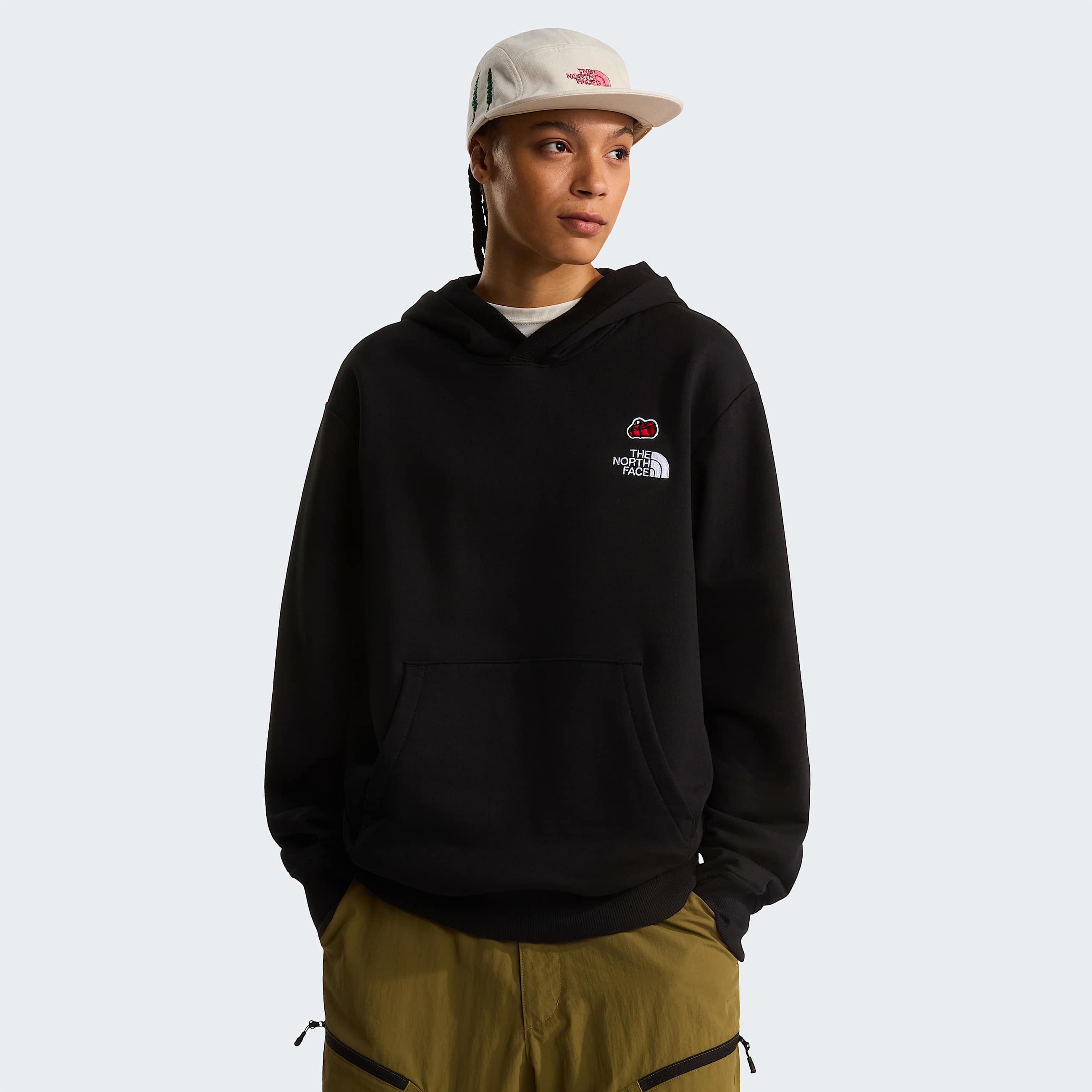 Unisex 60th Anniversary Patch Relaxed Hoodie TNF TNF Black ALT9