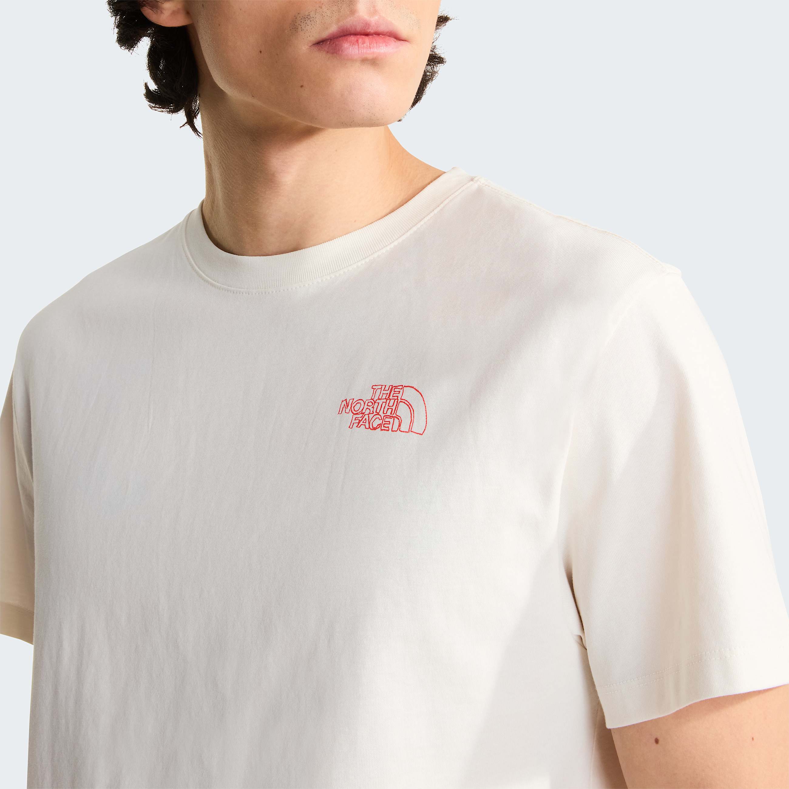 Unisex Flower Scribble Relaxed TShirt TNF ALT6