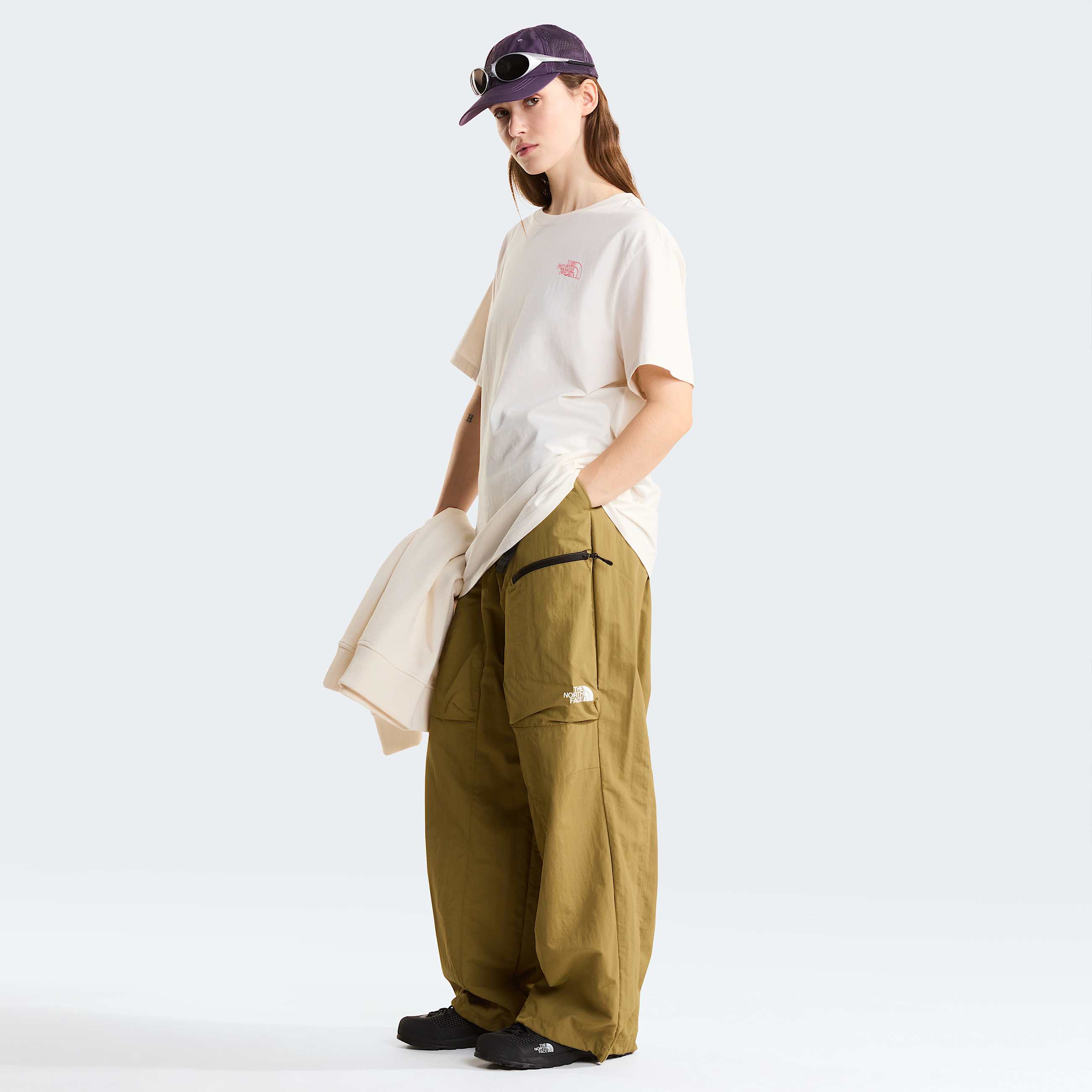 Unisex Flower Scribble Relaxed TShirt TNF ALT11