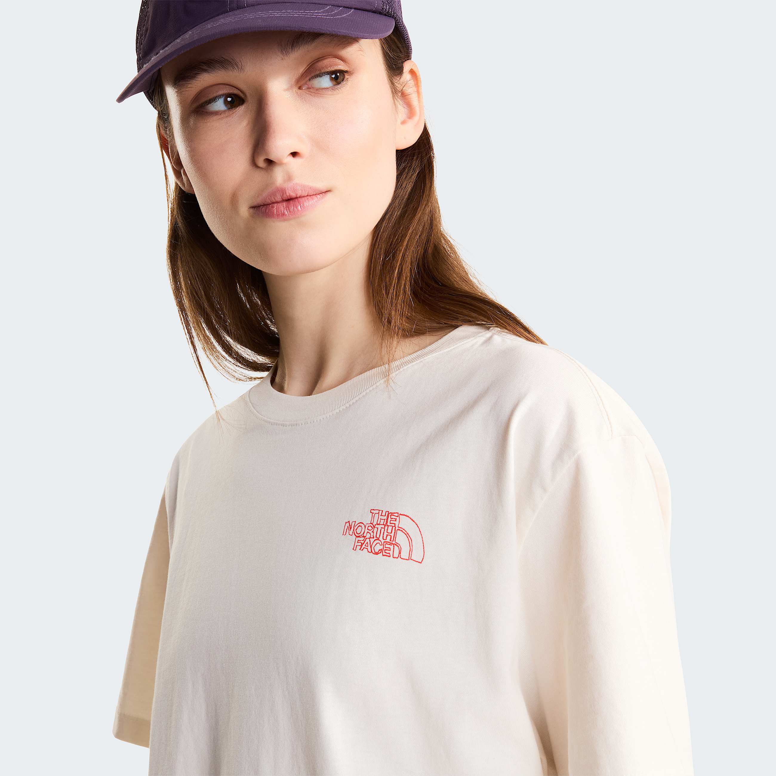 Unisex Flower Scribble Relaxed TShirt TNF ALT13