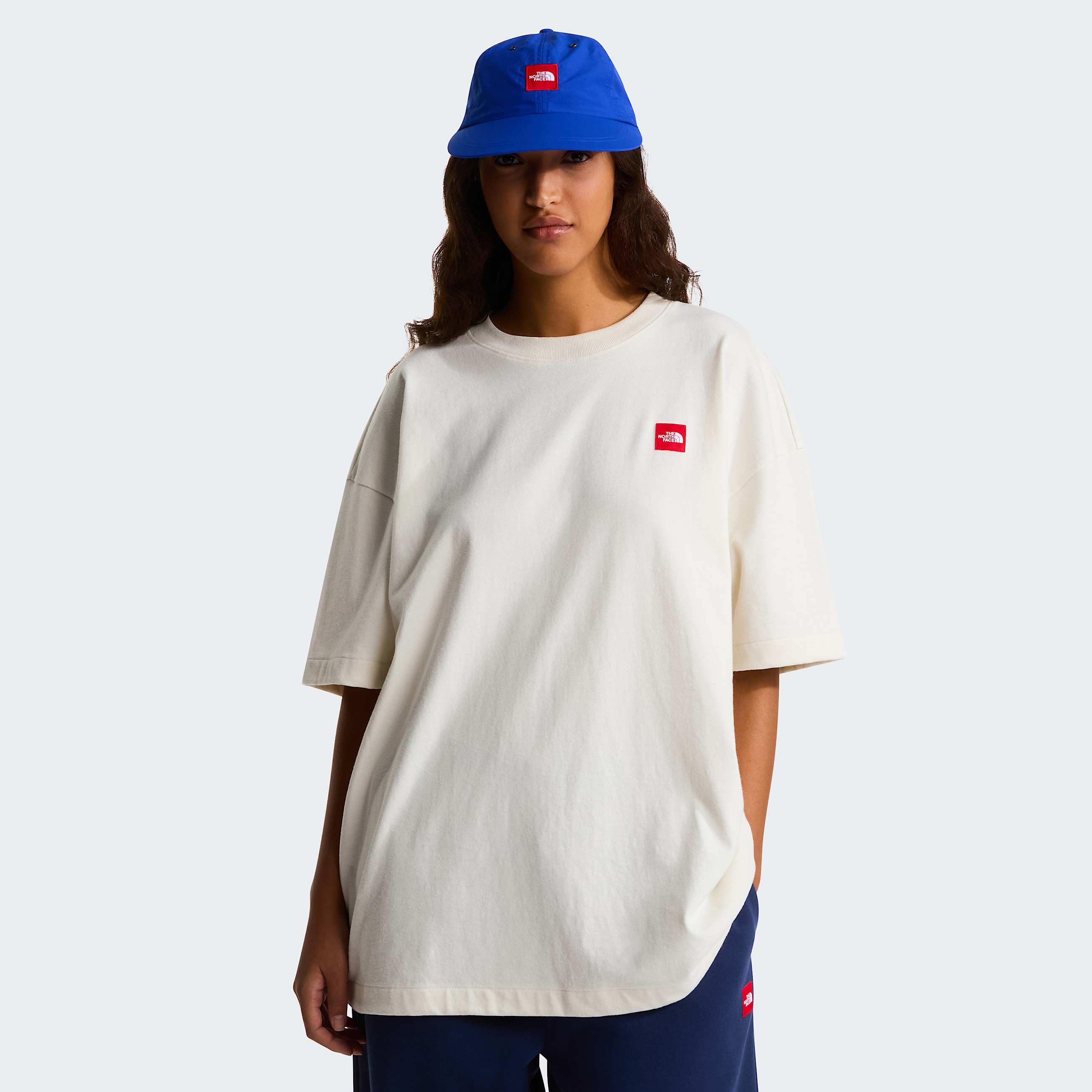 Tshirt de malha Red Box unissexo TNF White Dune ALT1