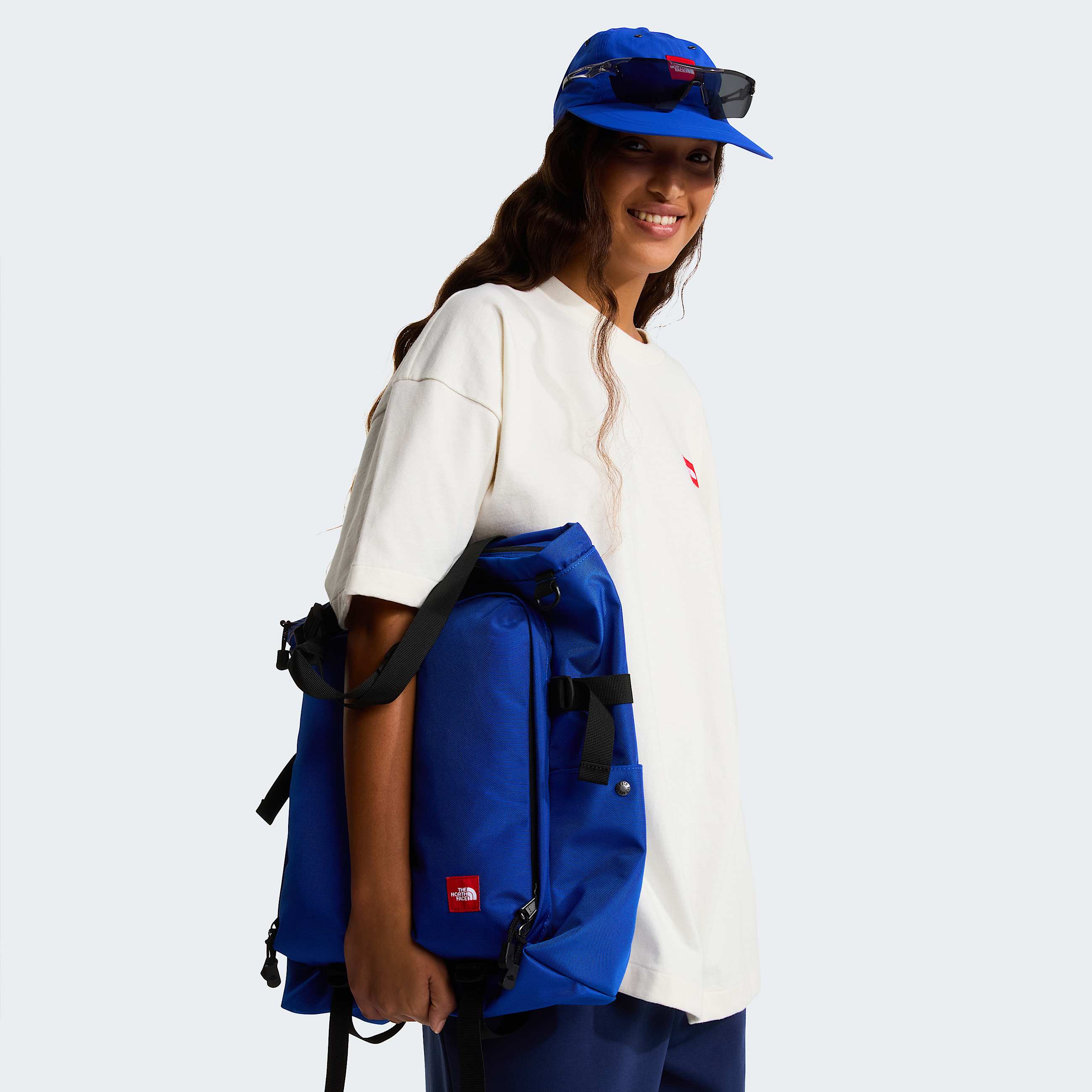 Tshirt de malha Red Box unissexo TNF White Dune ALT6