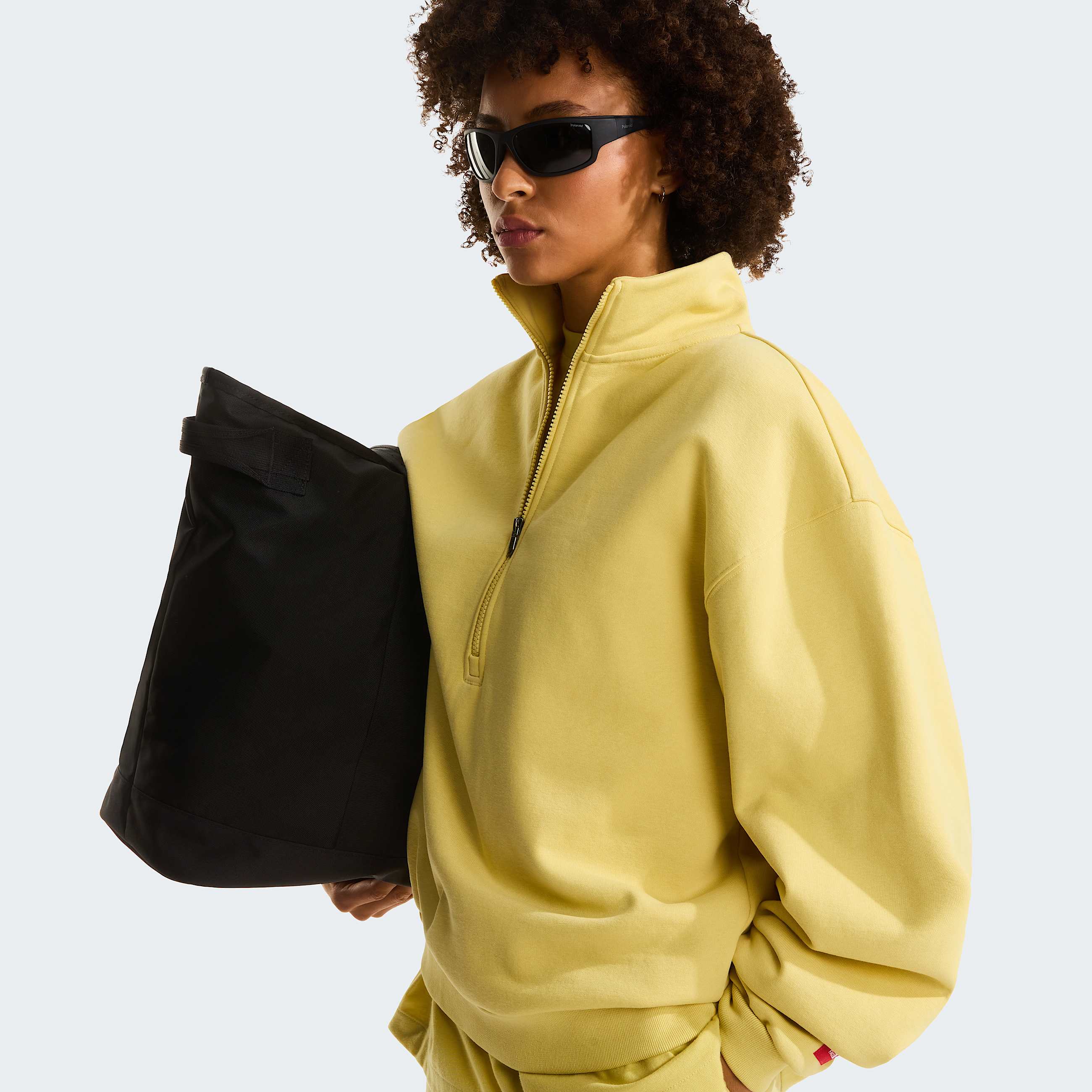 Unisex TNF Red Box 12 Zip Sweatshirt TNF Honeyed Sand ALT7