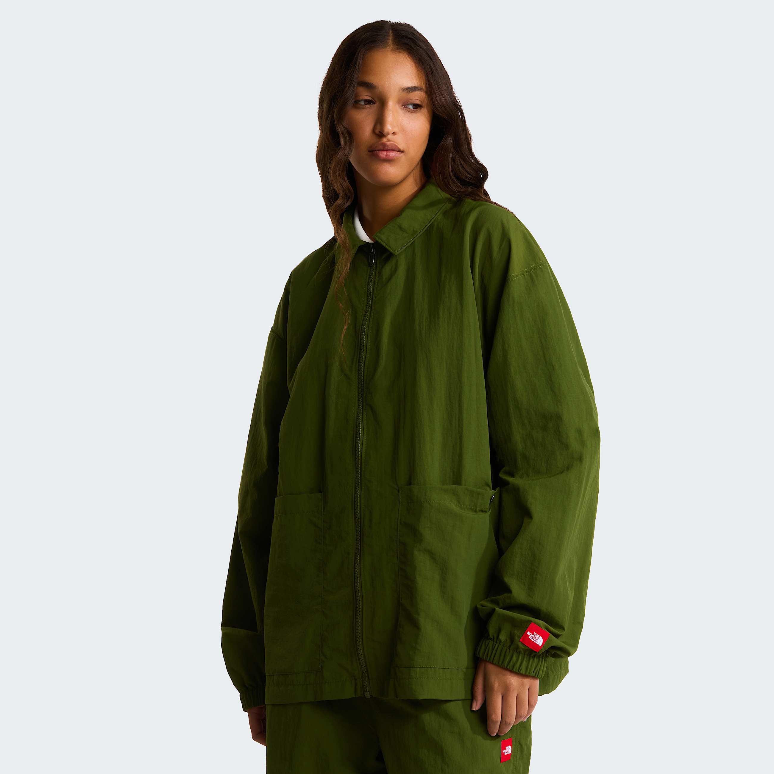 Unisex Red Box Nylon LongSleeve Shirt TNF ALT3