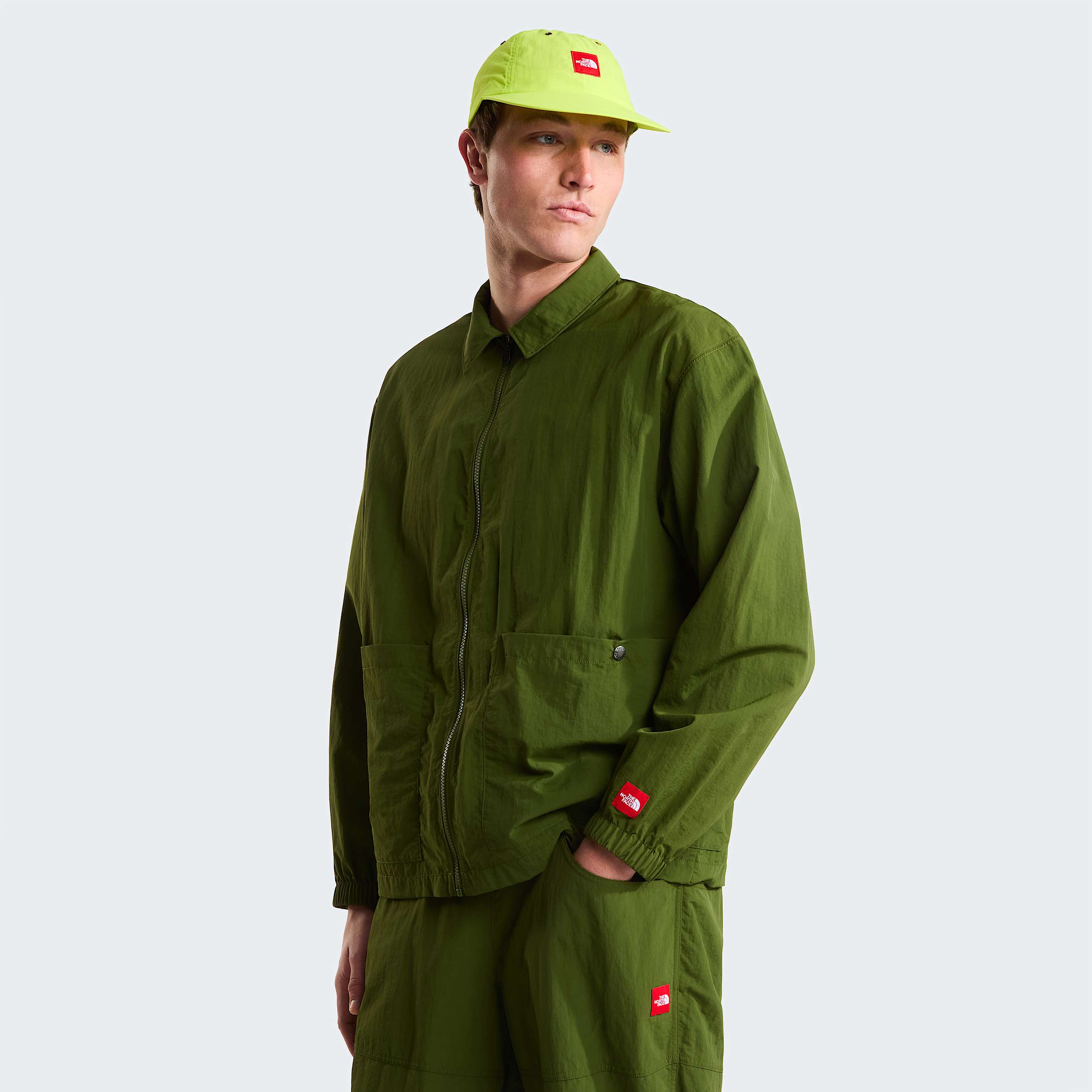 Unisex Red Box Nylon LongSleeve Shirt TNF ALT9