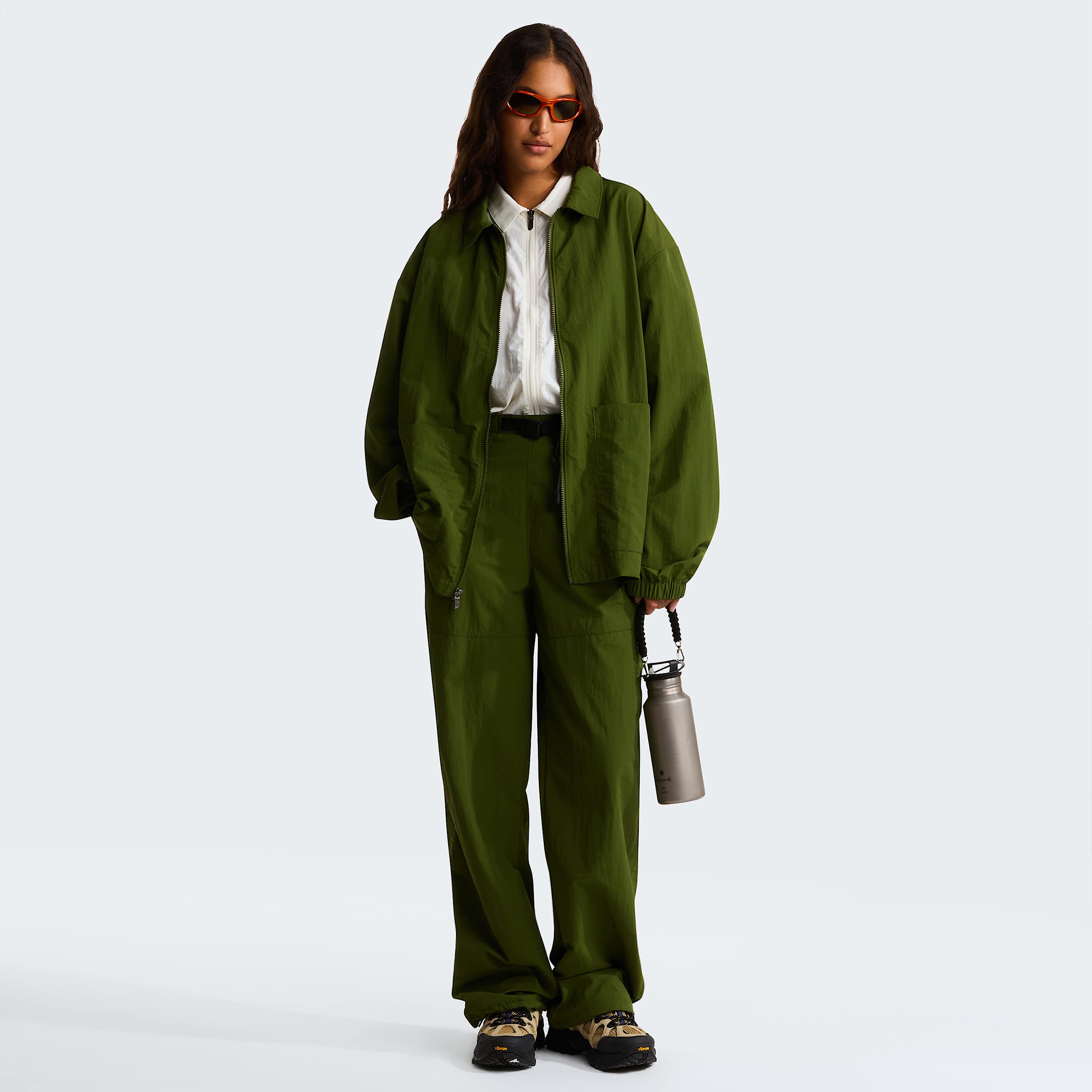 Unisex Redbox Nylon Belted Trousers TNF ALT2