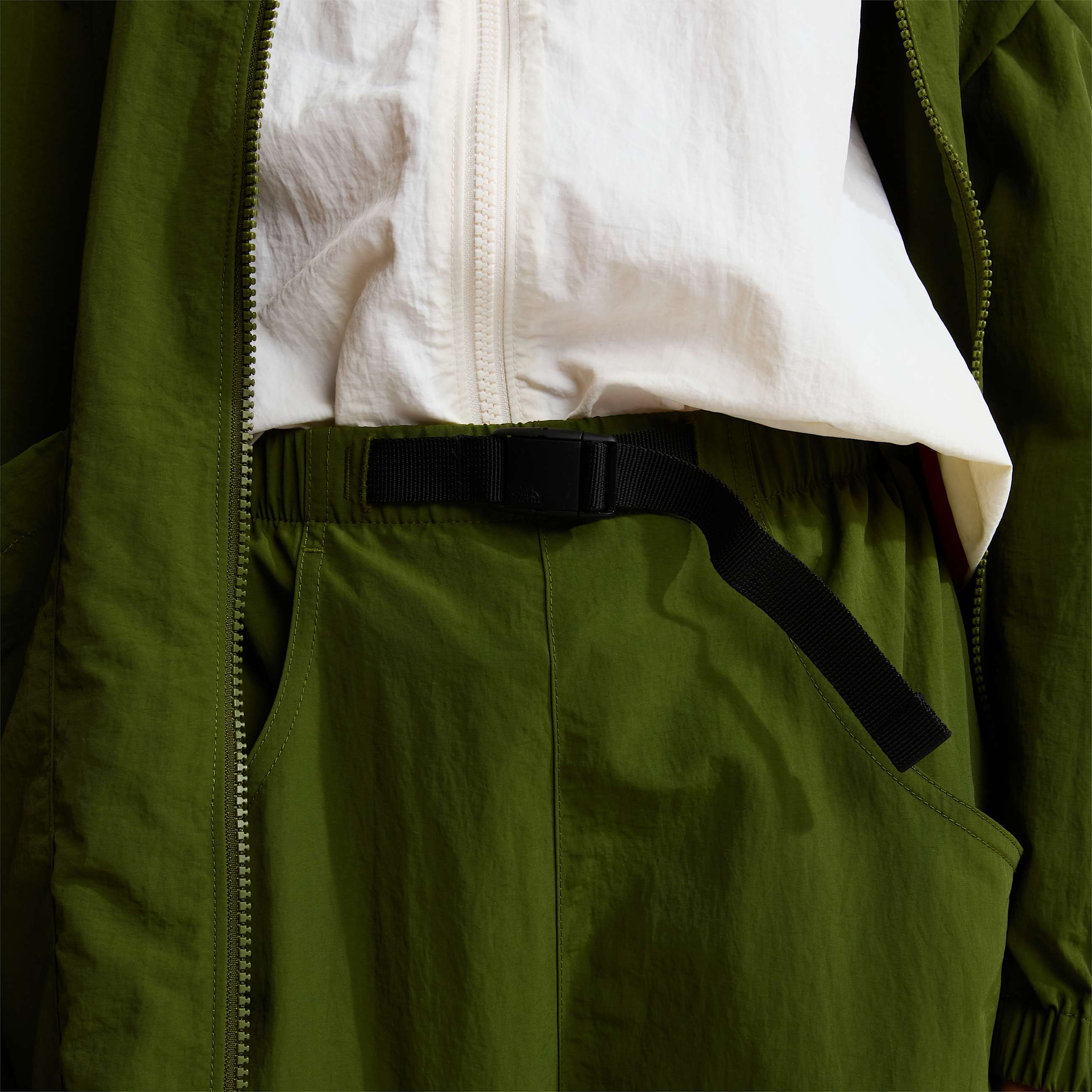 Unisex Red Box Nylon Belted Trousers TNF ALT5