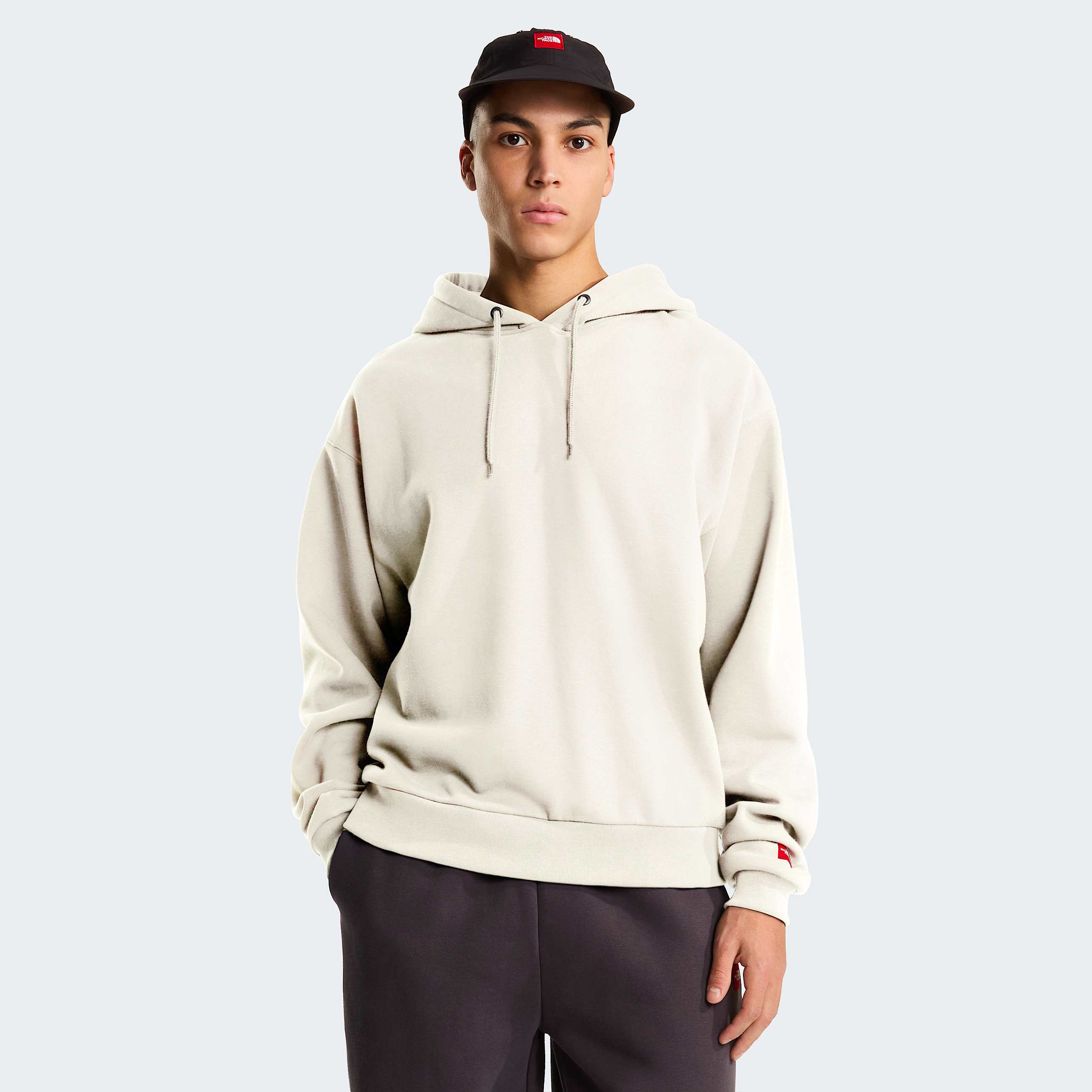 Camisola com capuz Red Box unissexo TNF White Dune ALT1