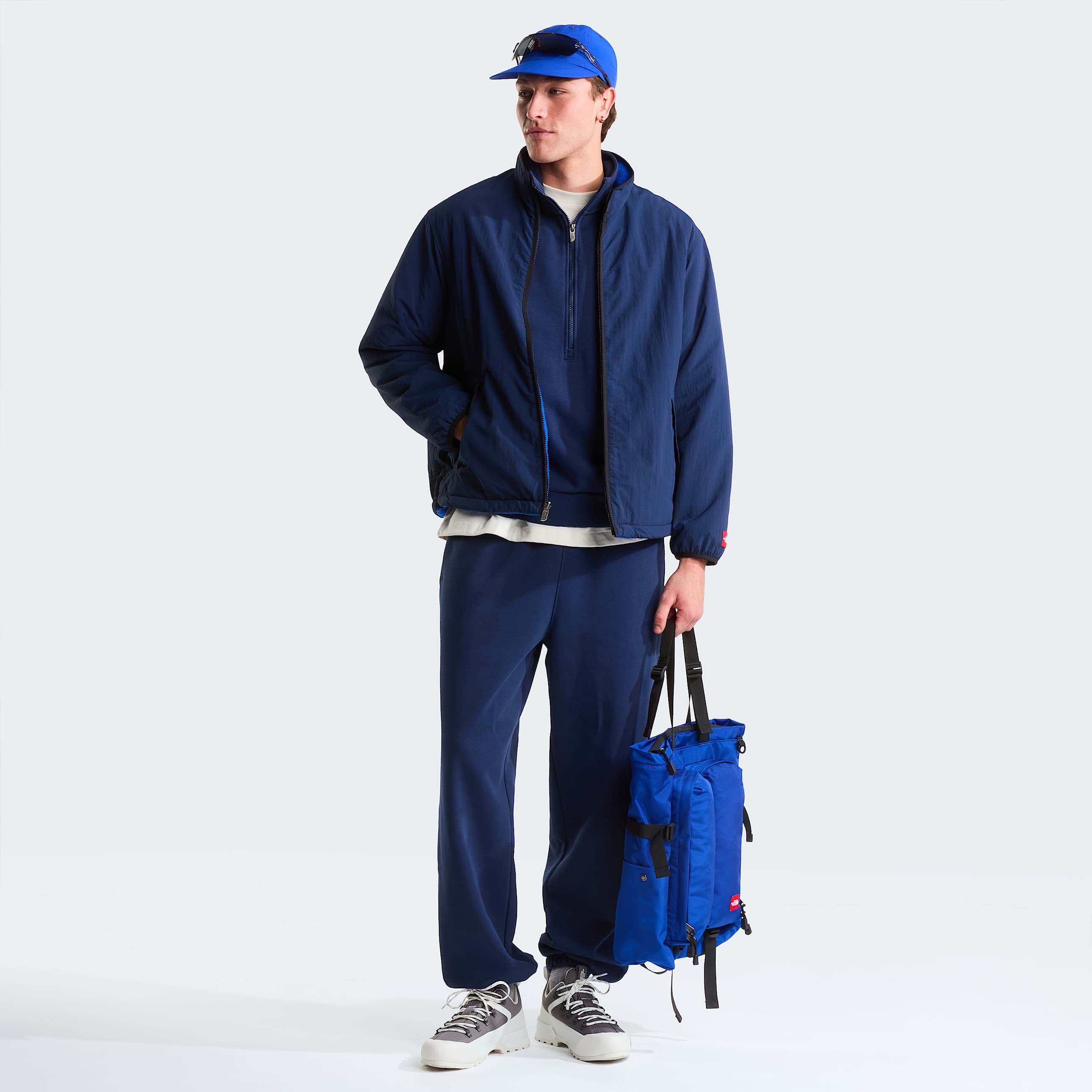 Uniseks Red Box Reversible Fleecejas TNF Summit NavyTNF Blue ALT2