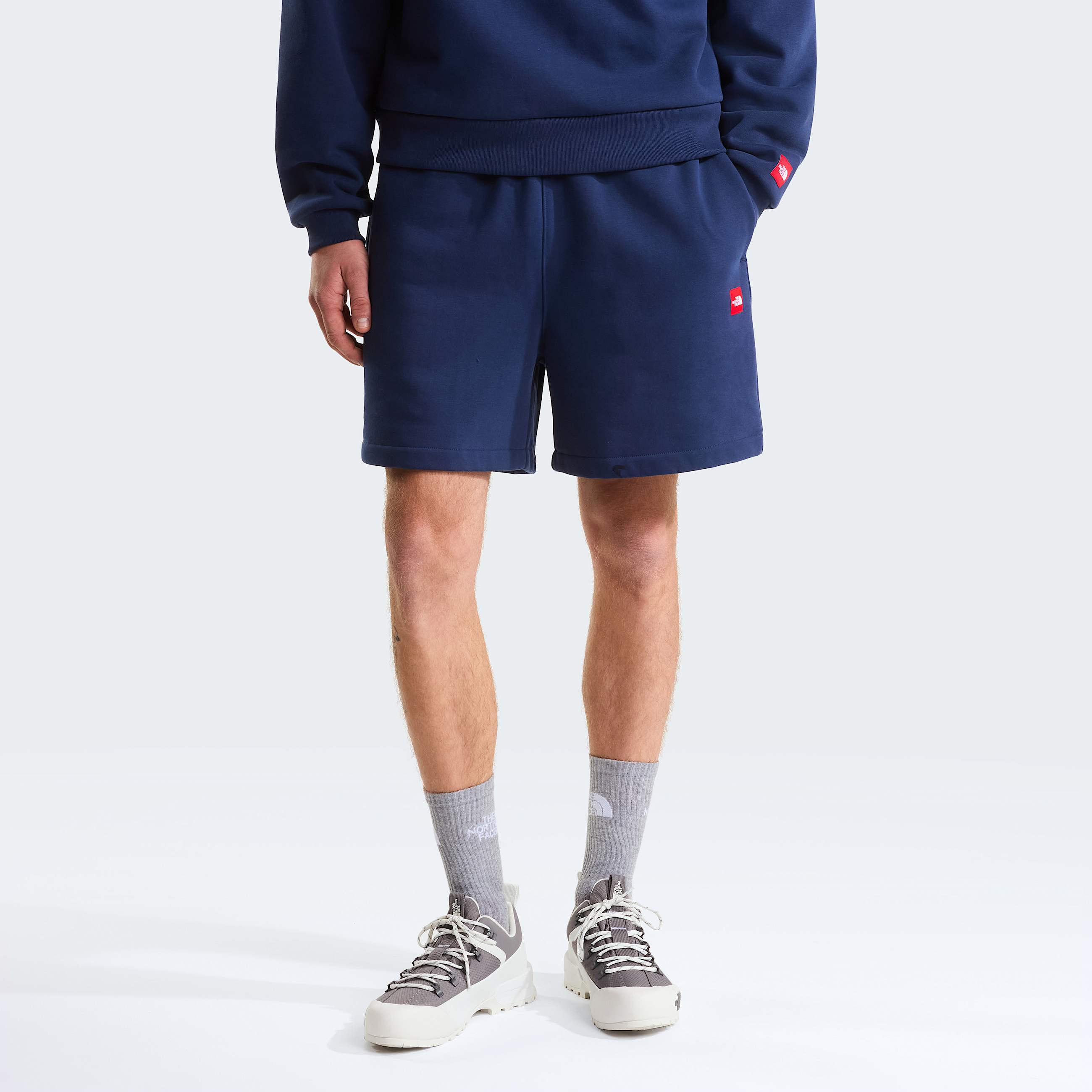 Unisex TNF Red Box Fleece Shorts TNF ALT1