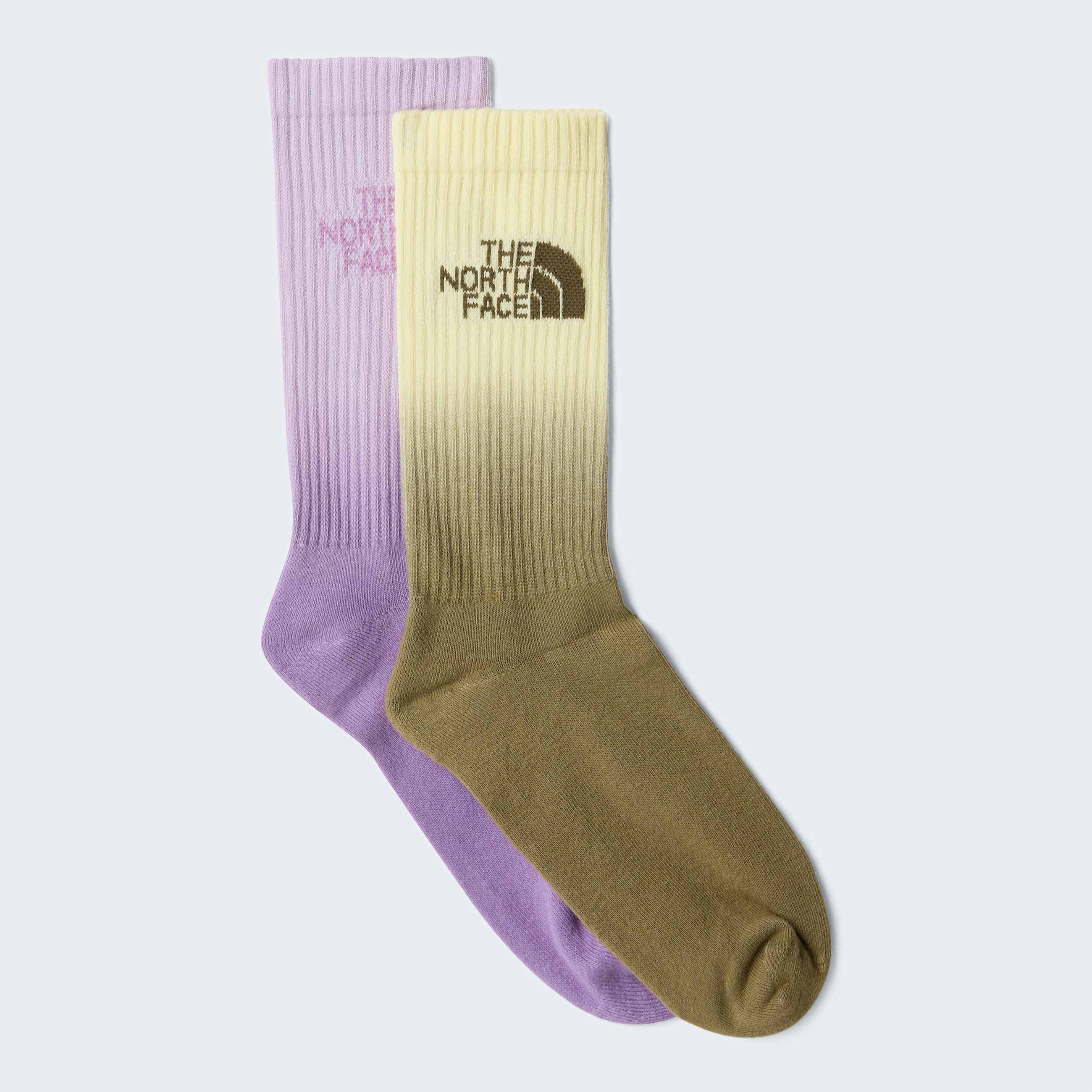 Everyday DipDye Crew Socks TNF Hushed LavenderMetal PinkPearLemon Mist HERO