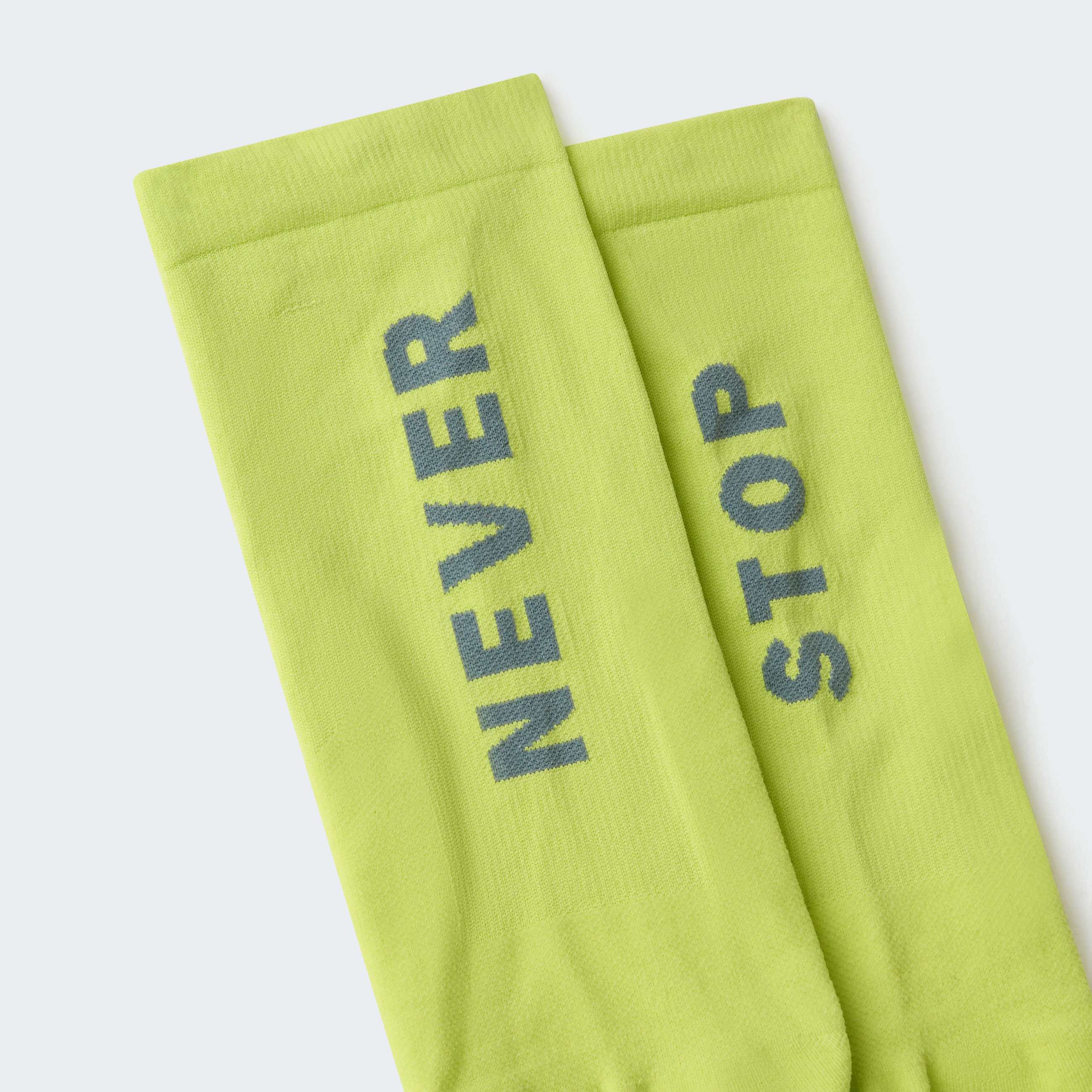Never Stop TrailrunningCrewSocken TNF Fizz LimeGranite Grey ALT3